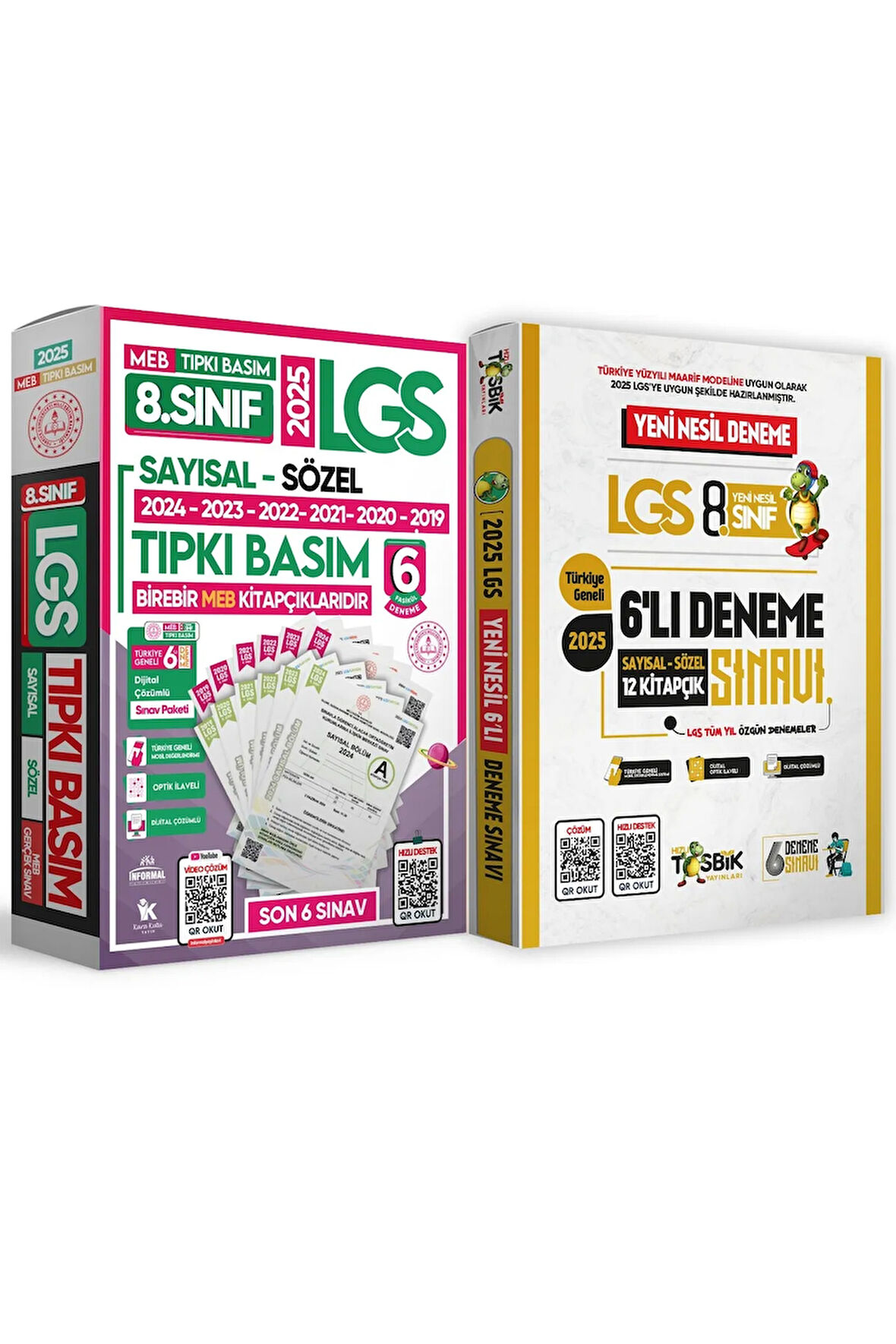 2025 8.sınıf Lgs 6lı Tıpkı Basım Çıkmış Soru ve 6lı Tüm Yıl Deneme Paketi Dijital Çözümlü TG