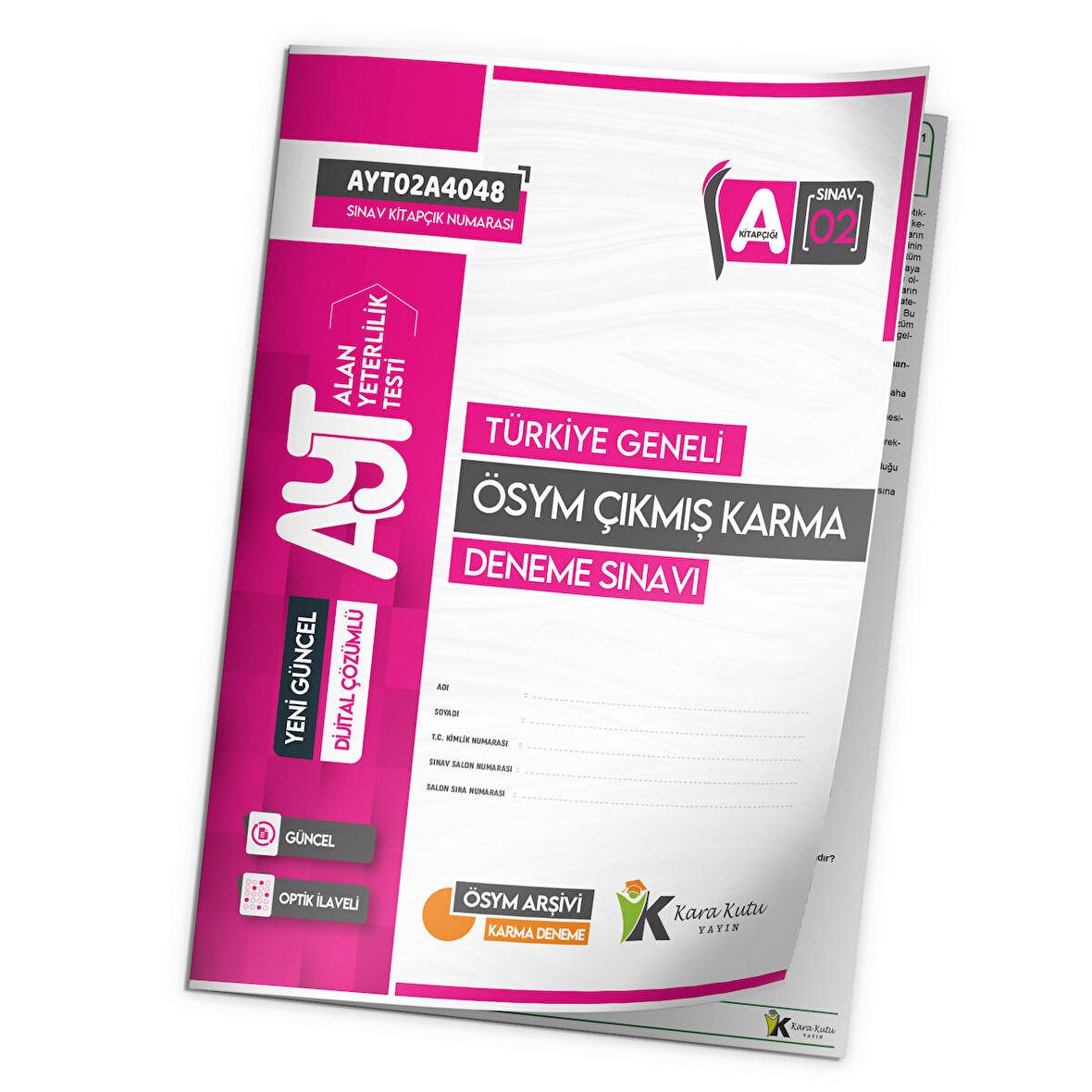 2024 AYT ÖSYM Tüm Arşivi Karma Kara Kutu Çıkmış Soru Türkiye Geneli D. Çözümlü Deneme 10/2.Kitapçık