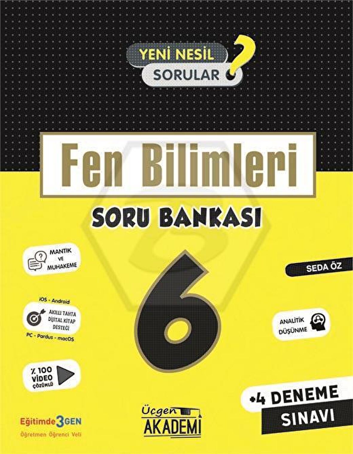 6. Sınıf Fen Bilimleri Soru Bankası Ve 4 Deneme Sınavı
