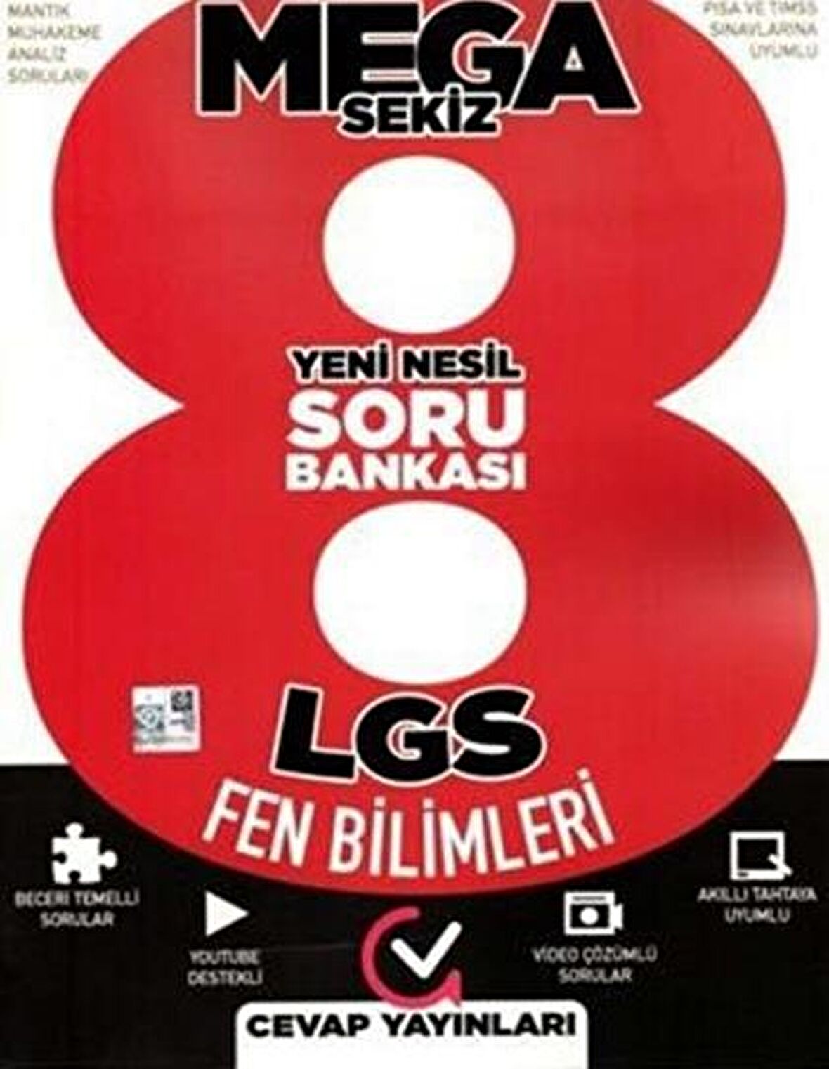 Cevap 2021 8.Sınıf LGS Fen Bilimleri Yeni Nesil Soru Bankası Mega Sekiz