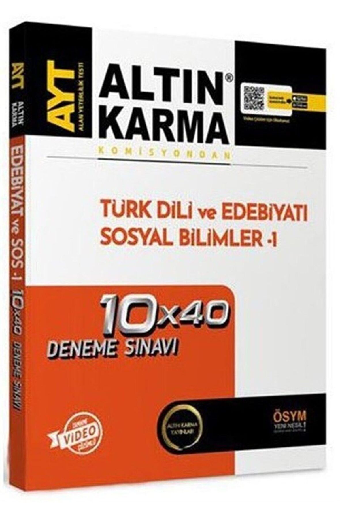 Altın Karma AYT Türk D.ve Ede. Sosyal B. 1 10x40 Deneme Sınavı