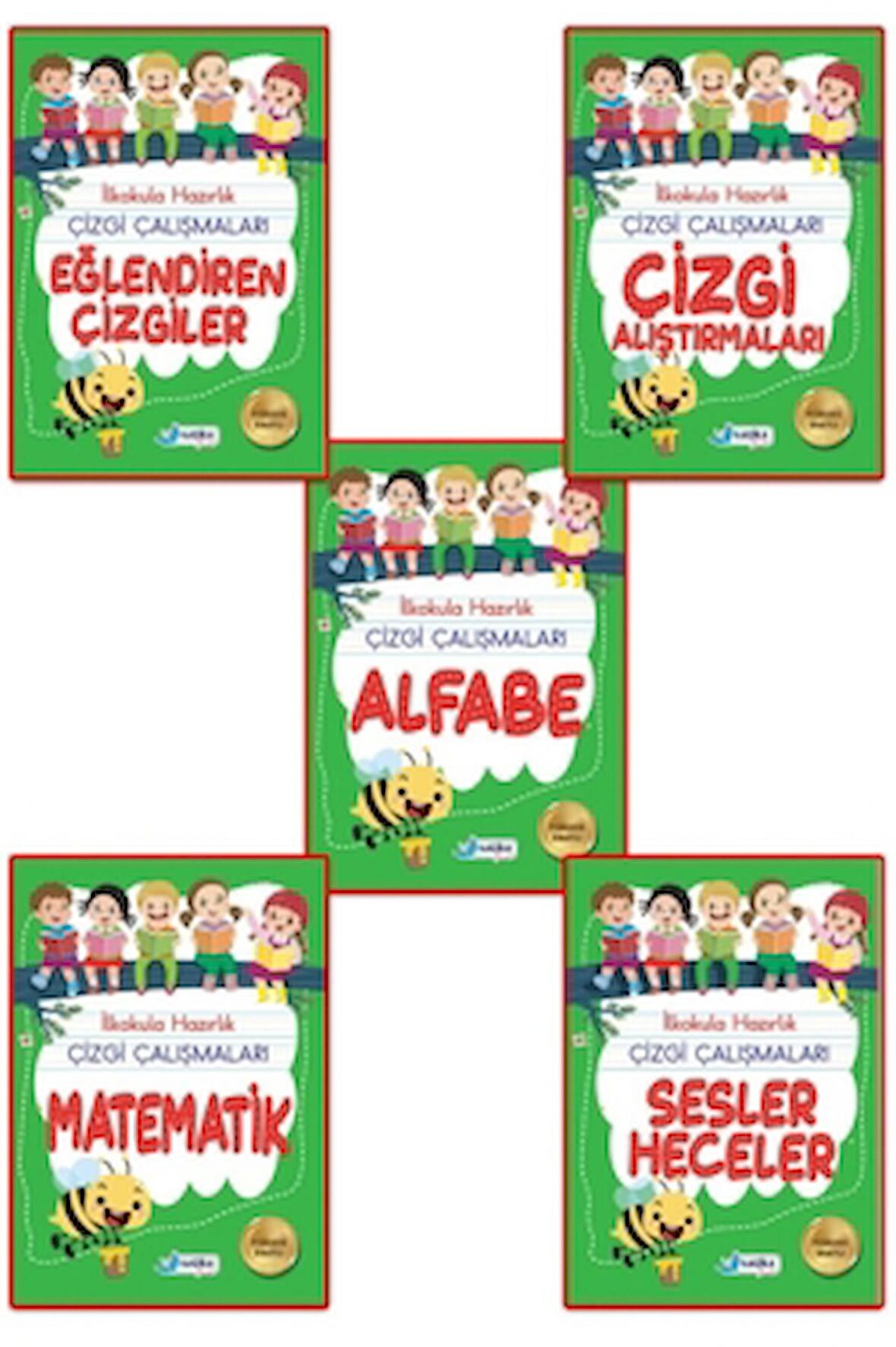 5-6 Yaş Çizgi Çalışmaları Seti - 5 Kitap