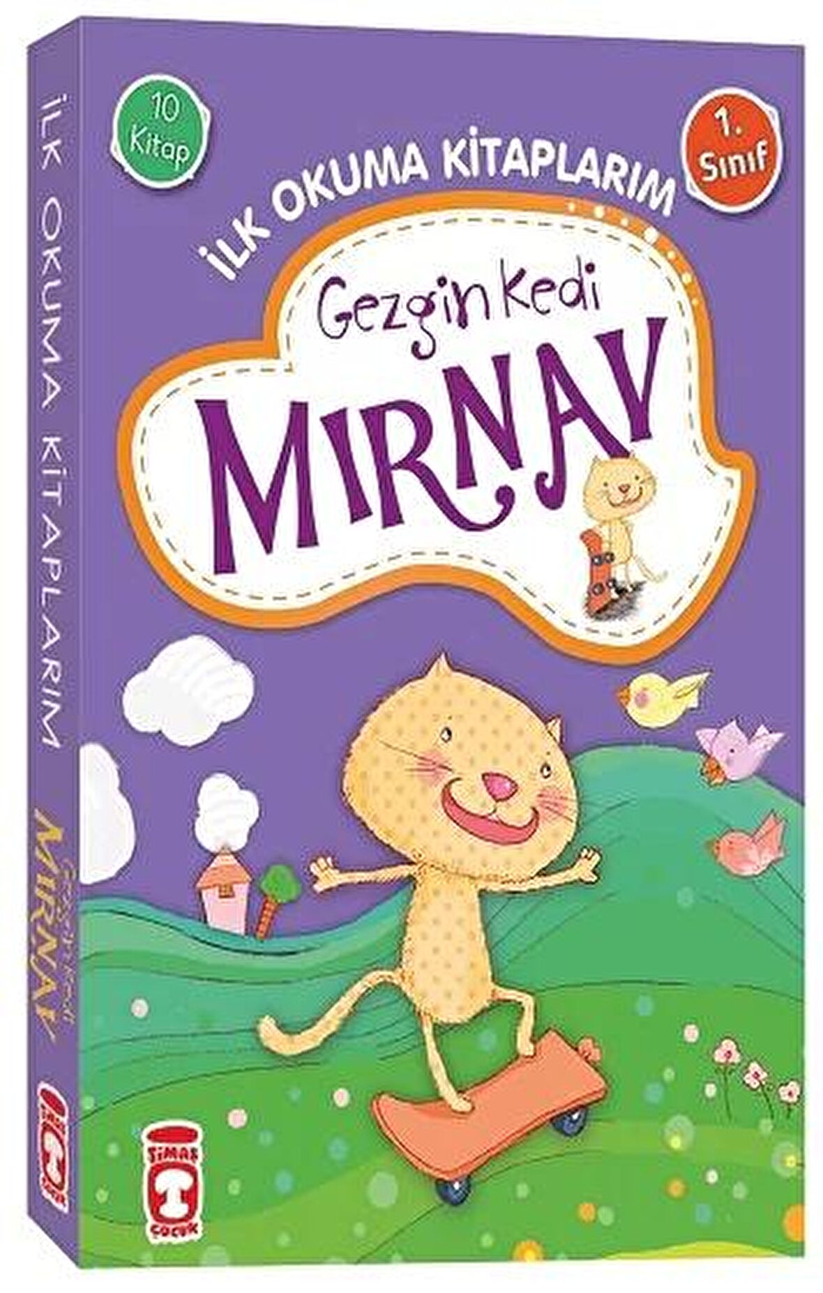 Gezgin Kedi Mırnav - İlk Okuma Kitaplarım Set (10 Kitap Takım)