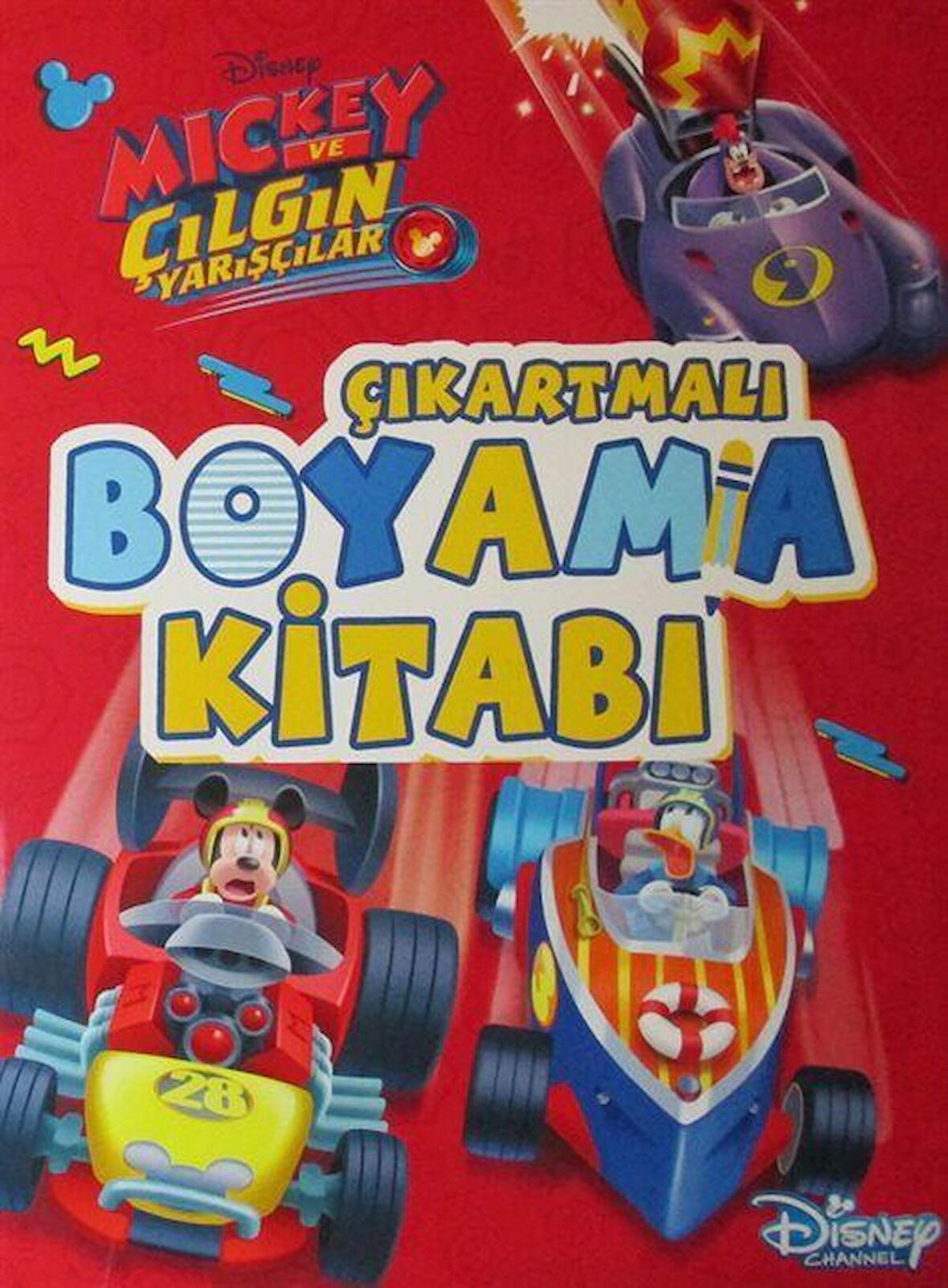 Mickey Roadster Çıkartmalı Boyama Kitabı