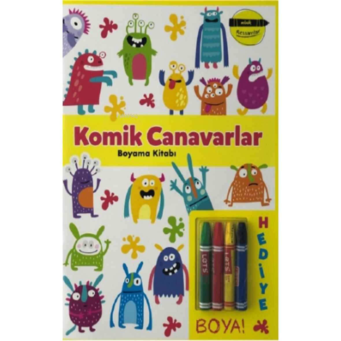 Komik Canavarlar Boyama Kitabı - Minik Ressamlar