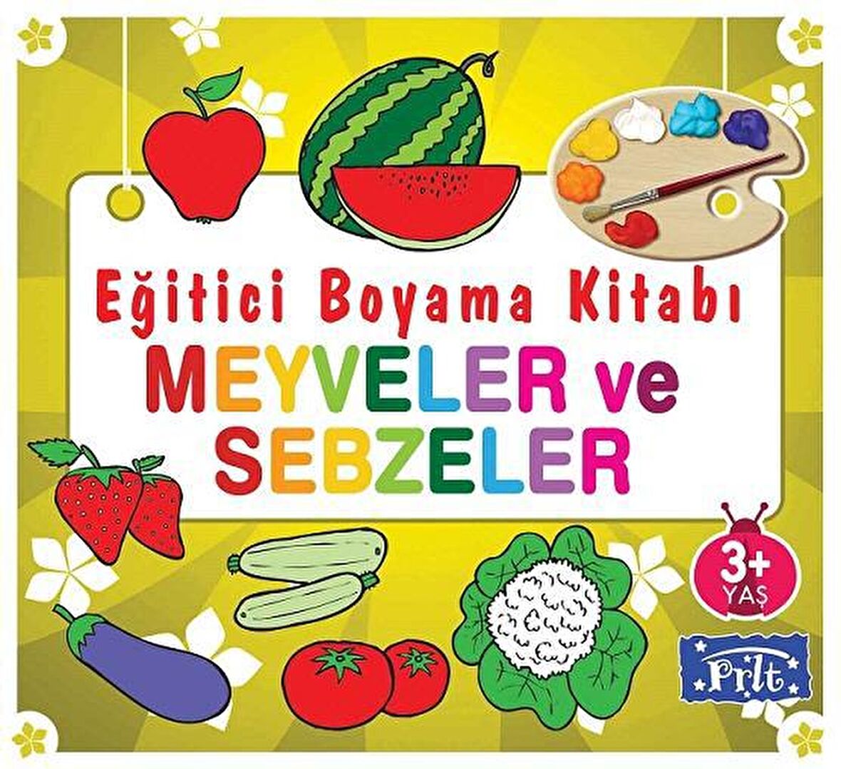 Eğitici Boyama Kitabı - Meyveler ve Sebzeler