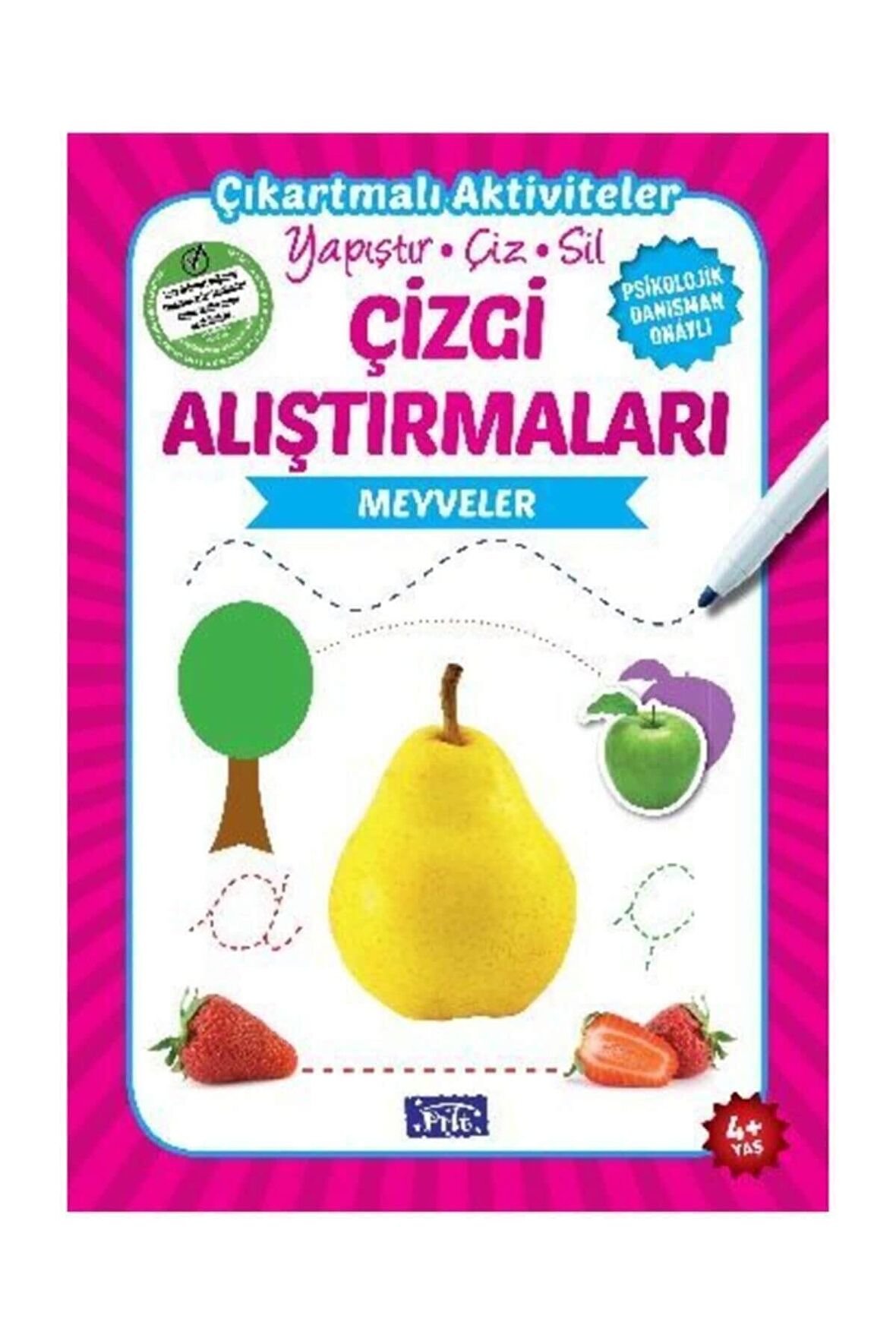 Çizgi Alıştırmaları - Meyveler (4 Yaş)