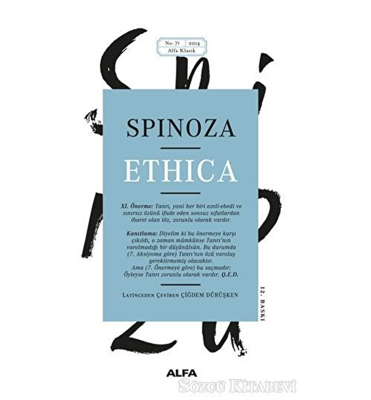 Ethica - Benedictus de Spinoza - Alfa Yayınları