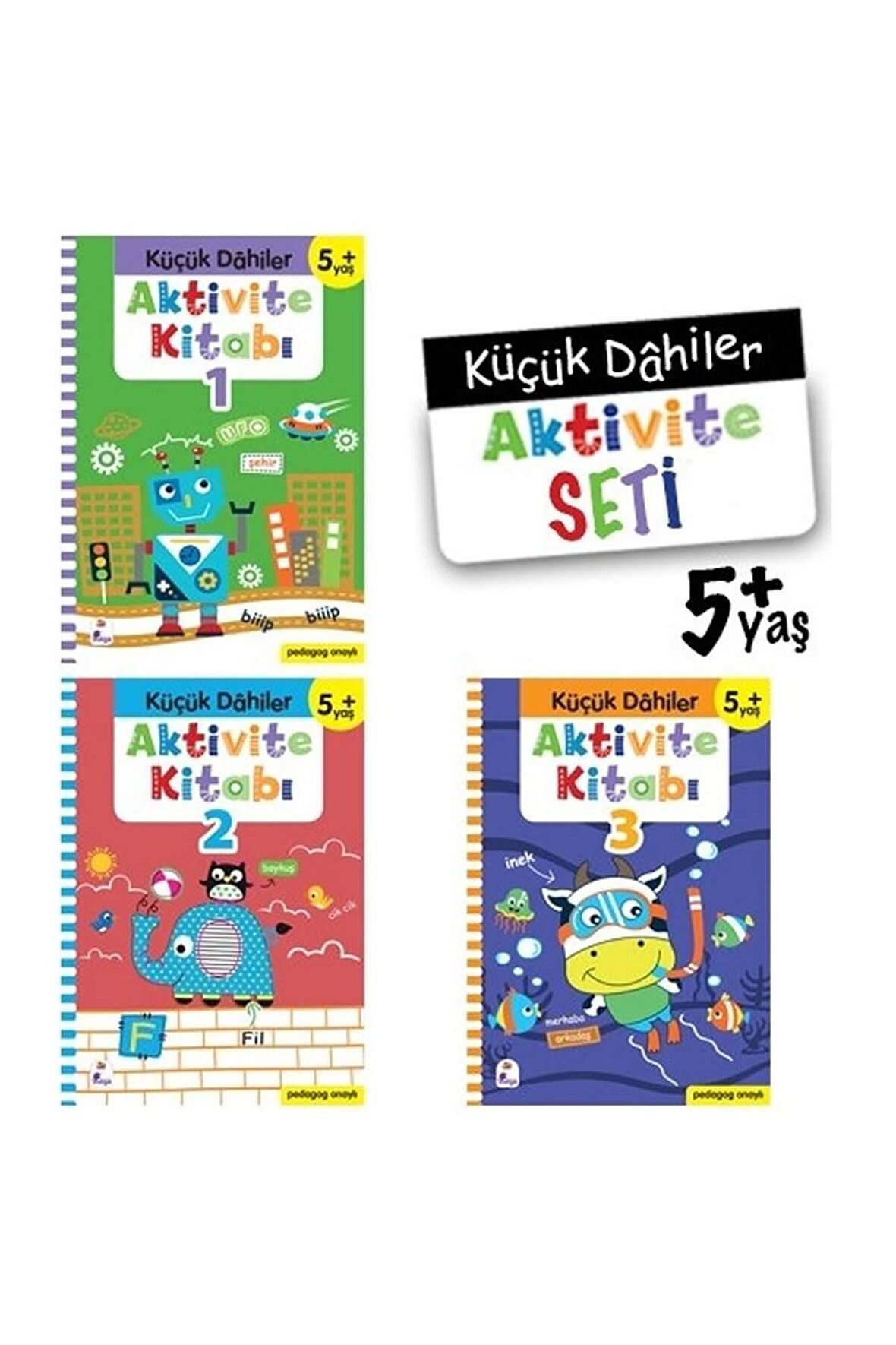 Küçük Dahiler Aktivite Seti : 5 + Yaş (3 Kitap Takım)