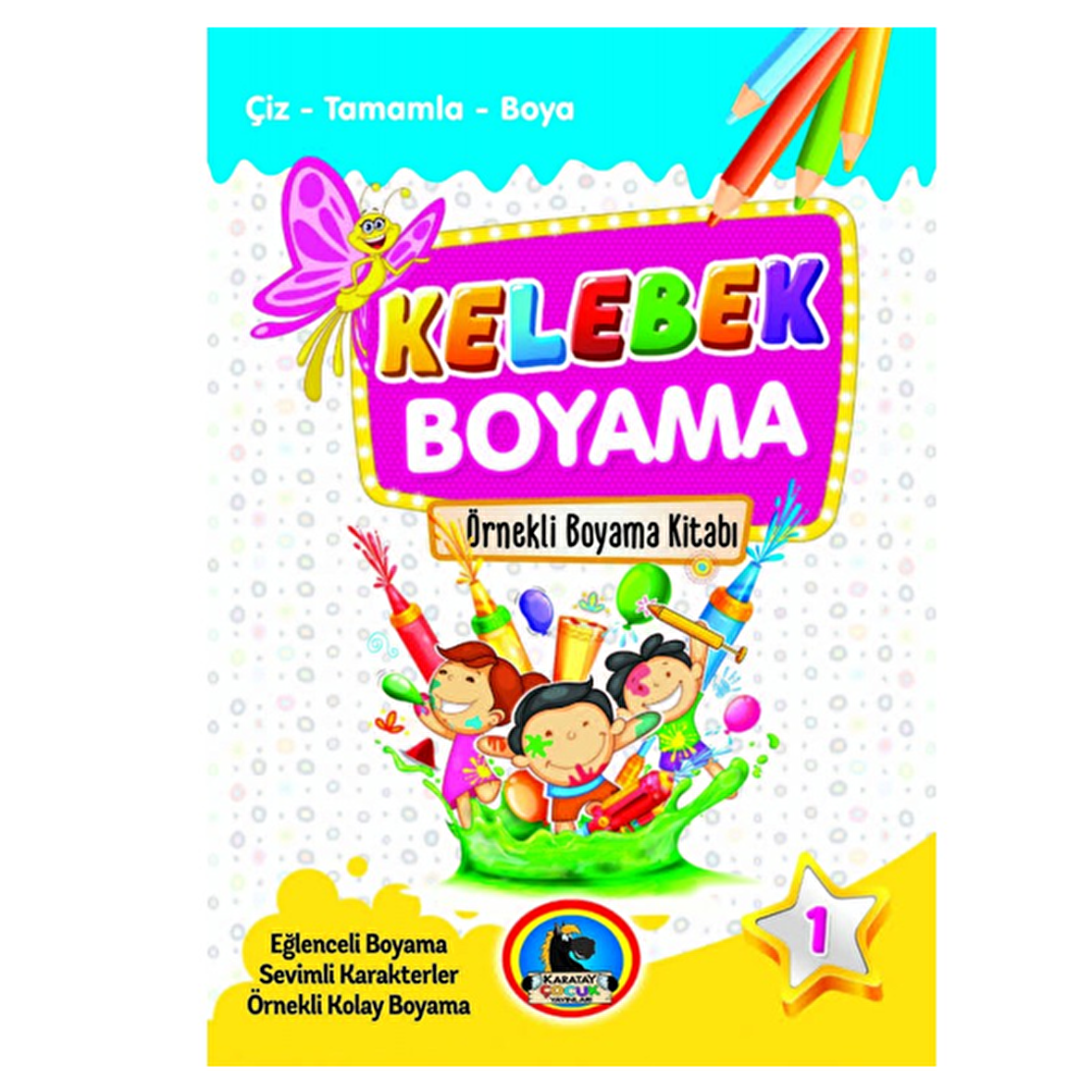 Kelebek Boyama Kitabı (8 Kitap Takım)