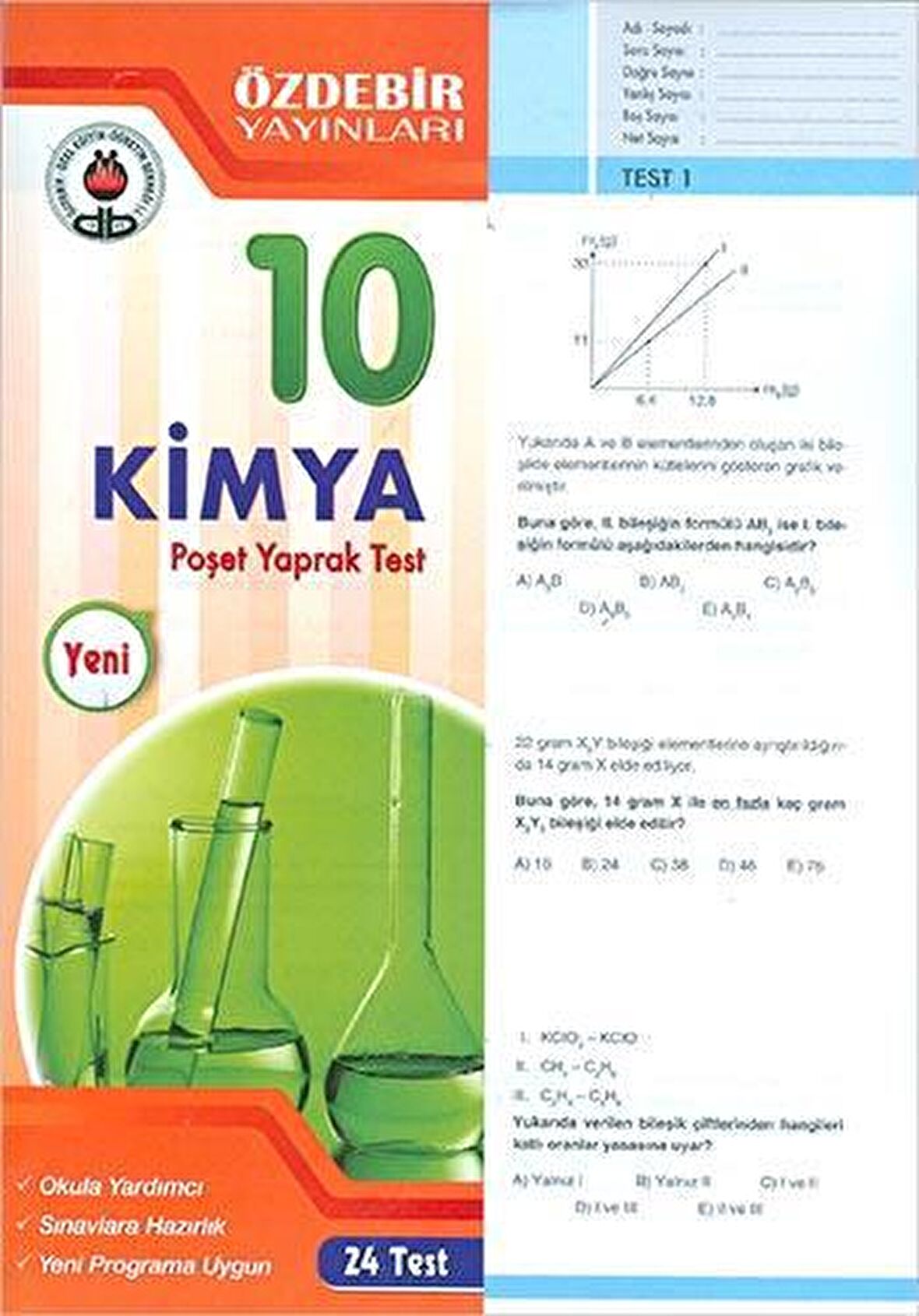 10. Sınıf Kimya Yaprak Test