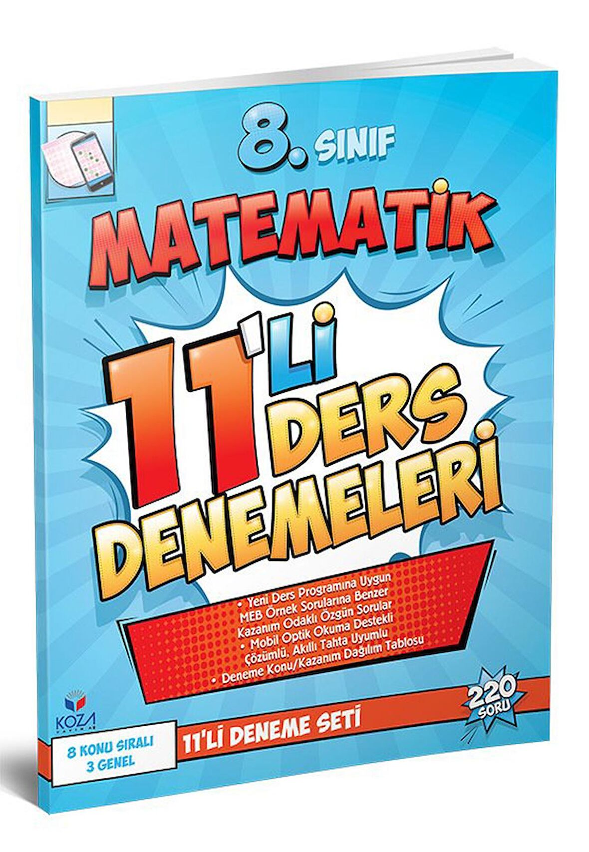 Koza Karaca 8. Sınıf Matematik 11'li Ders Denemeleri