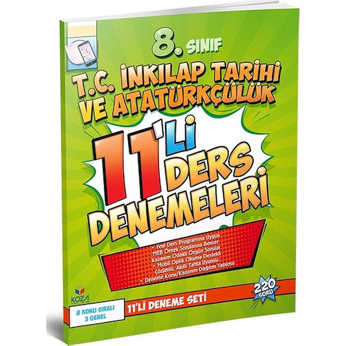 Koza Karaca 8.sınıf İnkılap 11'li Ders Denemeleri