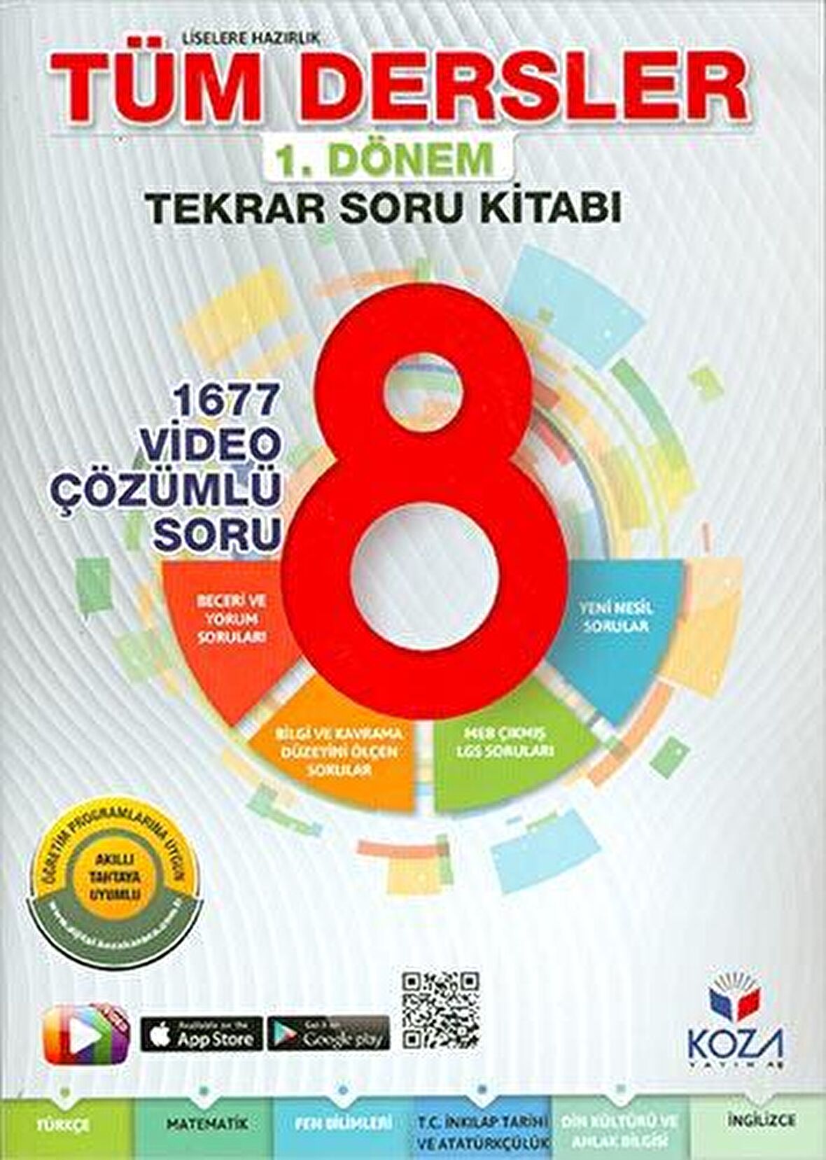 LGS 1.Dönem Tüm Dersler Tekrar Soru Bankası Koza Yayınları