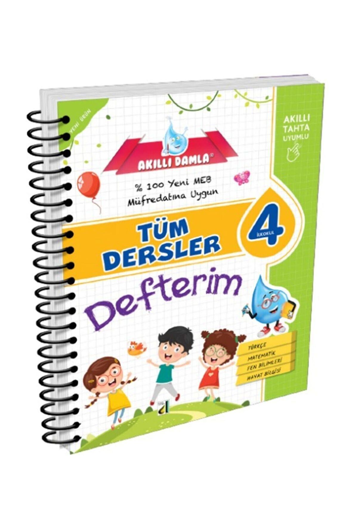 AKILLI DAMLA 4.SINIF AKILLI DEFTER TÜRM DERSLER