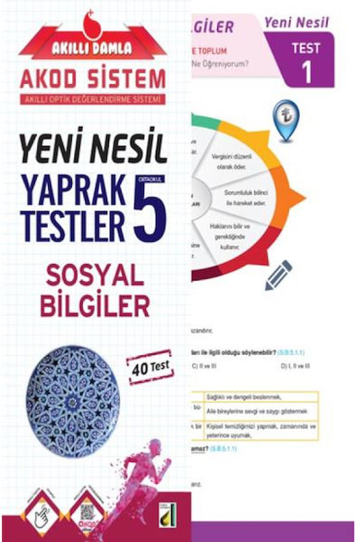 Akıllı Damla Sosyal Bilgiler Yeni Nesil Yaprak Testler - 5. Sınıf