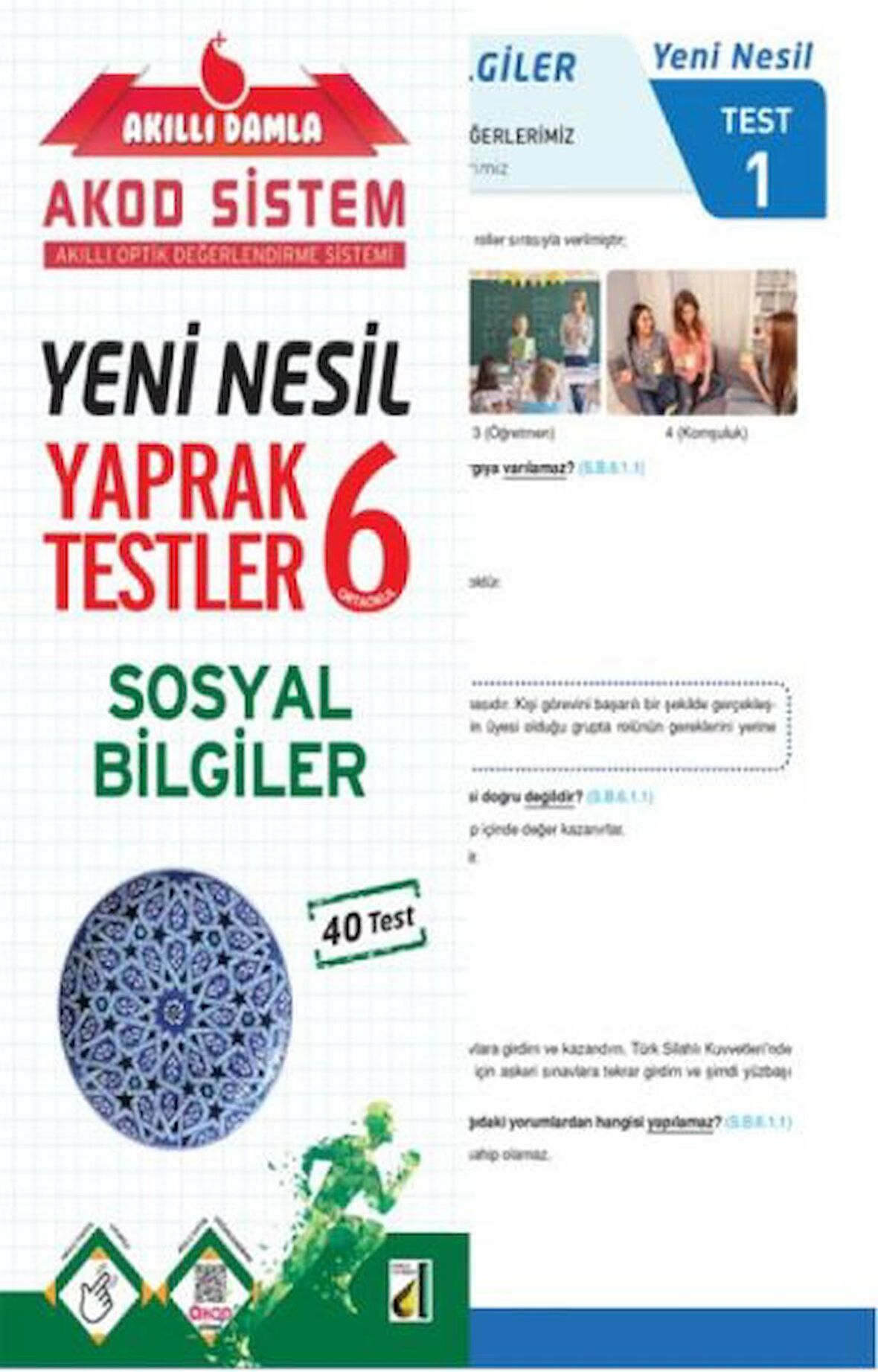 Akıllı Damla Sosyal Bilgiler Yeni Nesil Yaprak Testler - 6. Sınıf