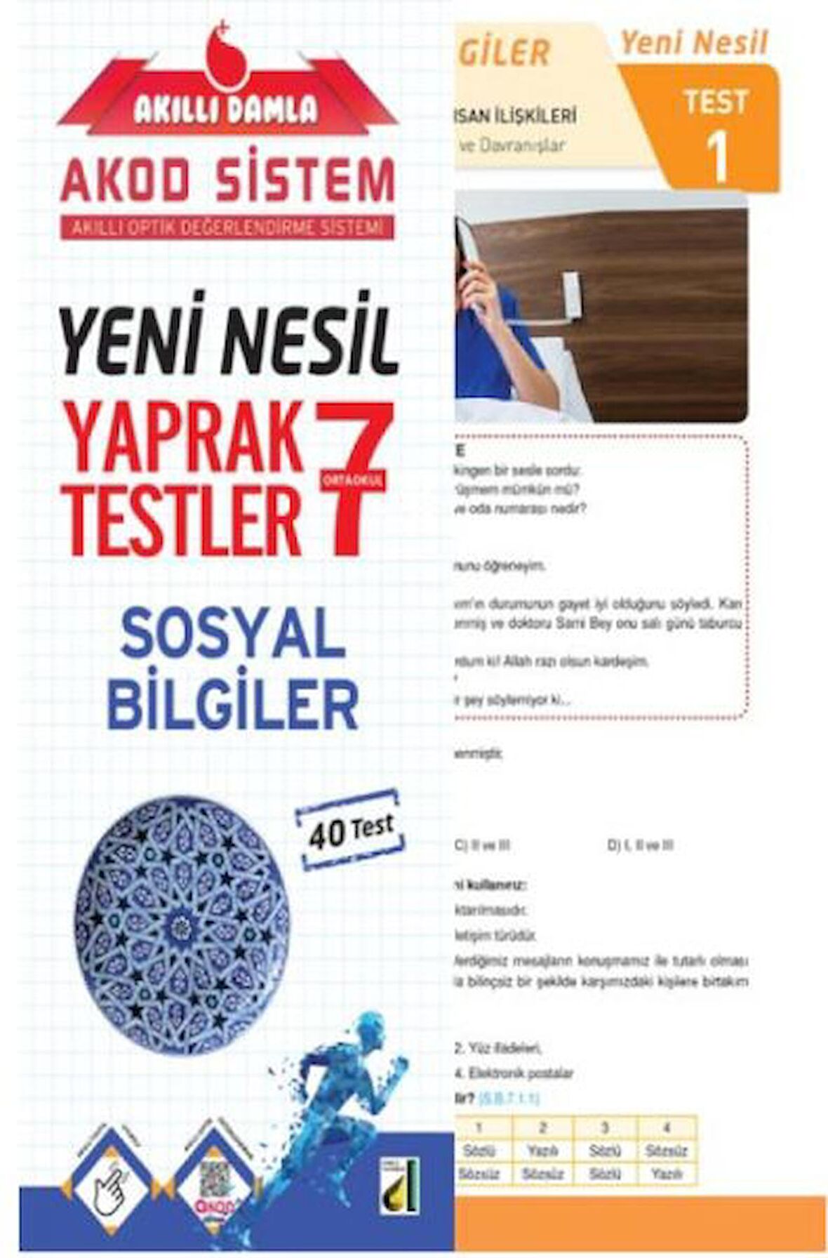 Akıllı Damla Sosyal Bilgiler Yeni Nesil Yaprak Testler - 7. Sınıf