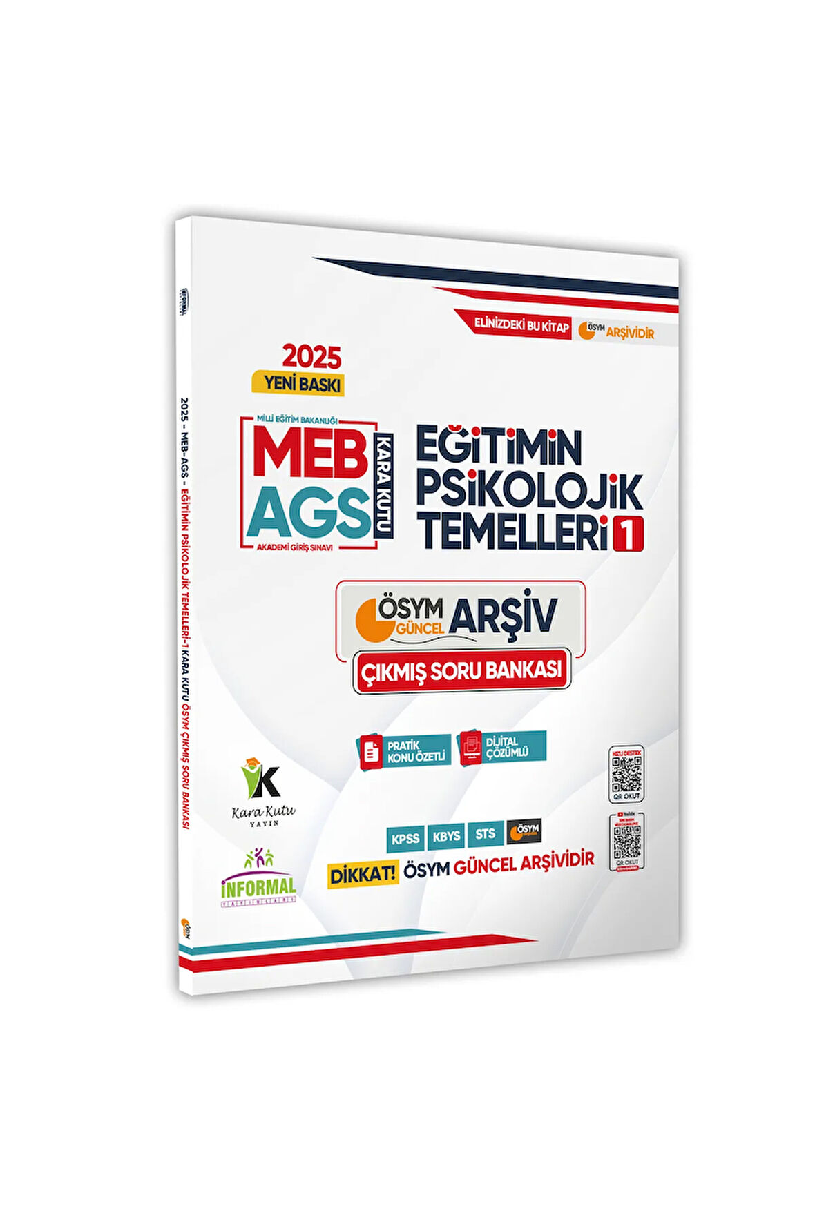 2025 Meb-ags Kara Kutusu Eğitimin Psikolojik Temelleri 1 Ösym Çıkmış Soru Bankası Konu Özetli Çözüm