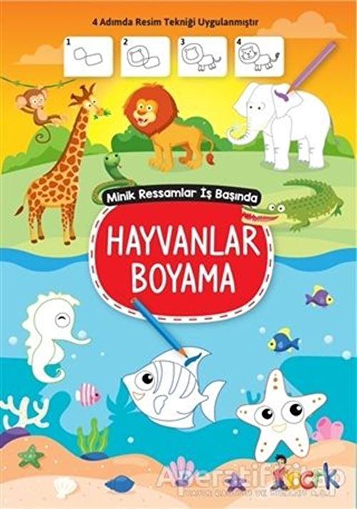 Hayvanlar Boyama - Minik Ressamlar İş Başında