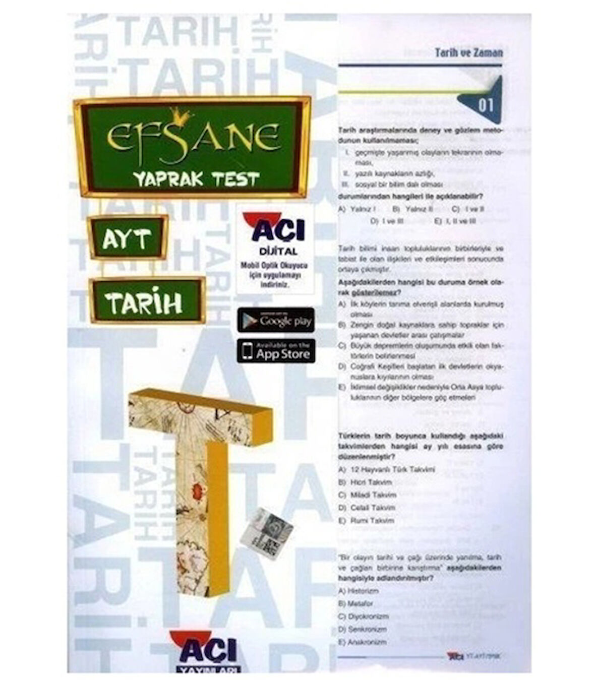 Açı Ayt Tarih Yaprak Test