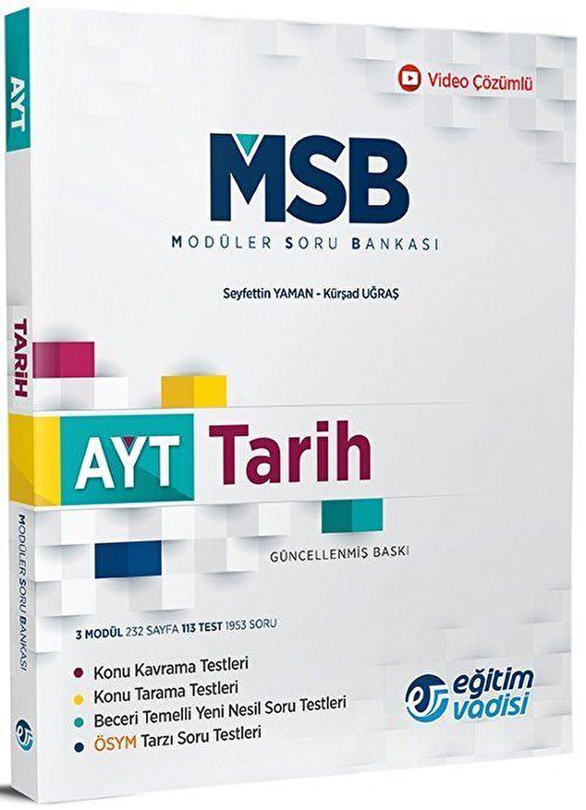 AYT Tarih Güncel MSB Modüler Soru Bankası Eğitim Vadisi