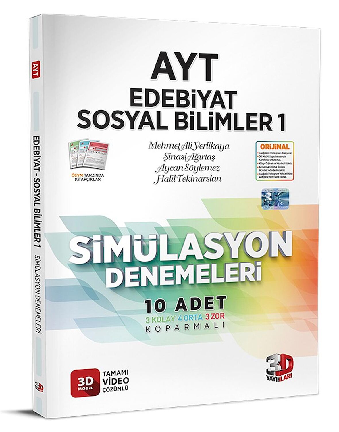 AYT Edebiyat - Sosyal Bilimler 1 Simülasyon KİTAP BASIM TARİHİ 2024Denemeleri