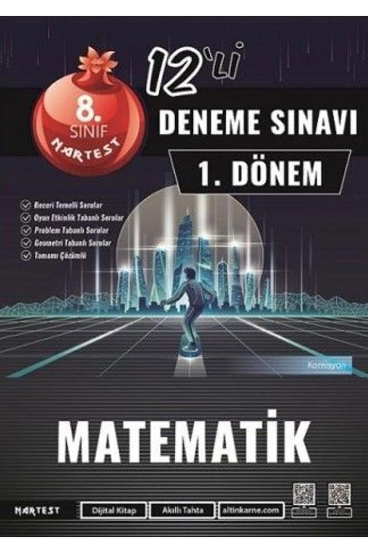 Nartest 8.sınıf Lgs 1.dönem Gri Mod Matematik 12 Deneme - Lgs 1.dönem