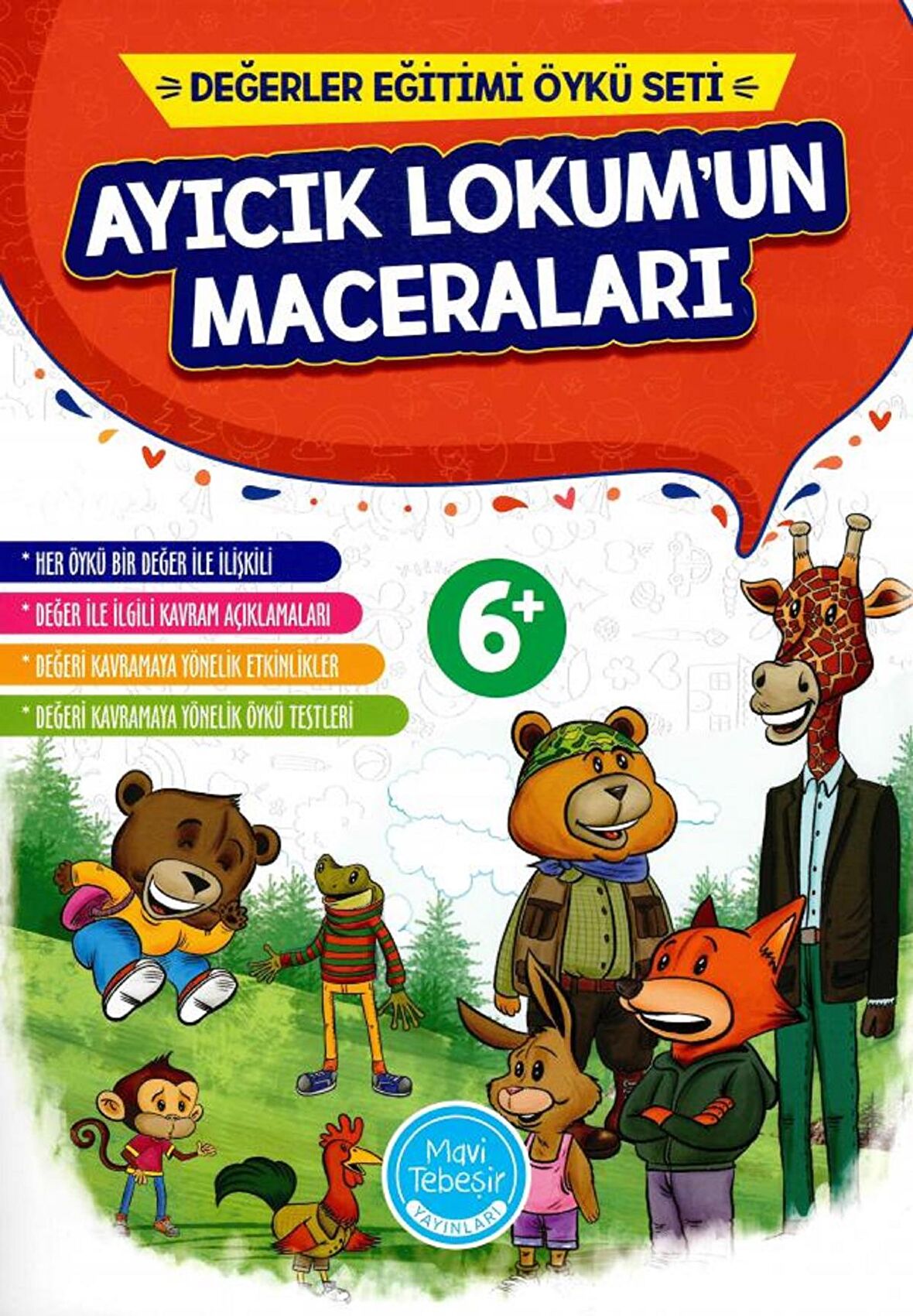 Mavi Tebeşir Ayıcık Lokum'un Maceraları Öykü Seti 10 Kitap