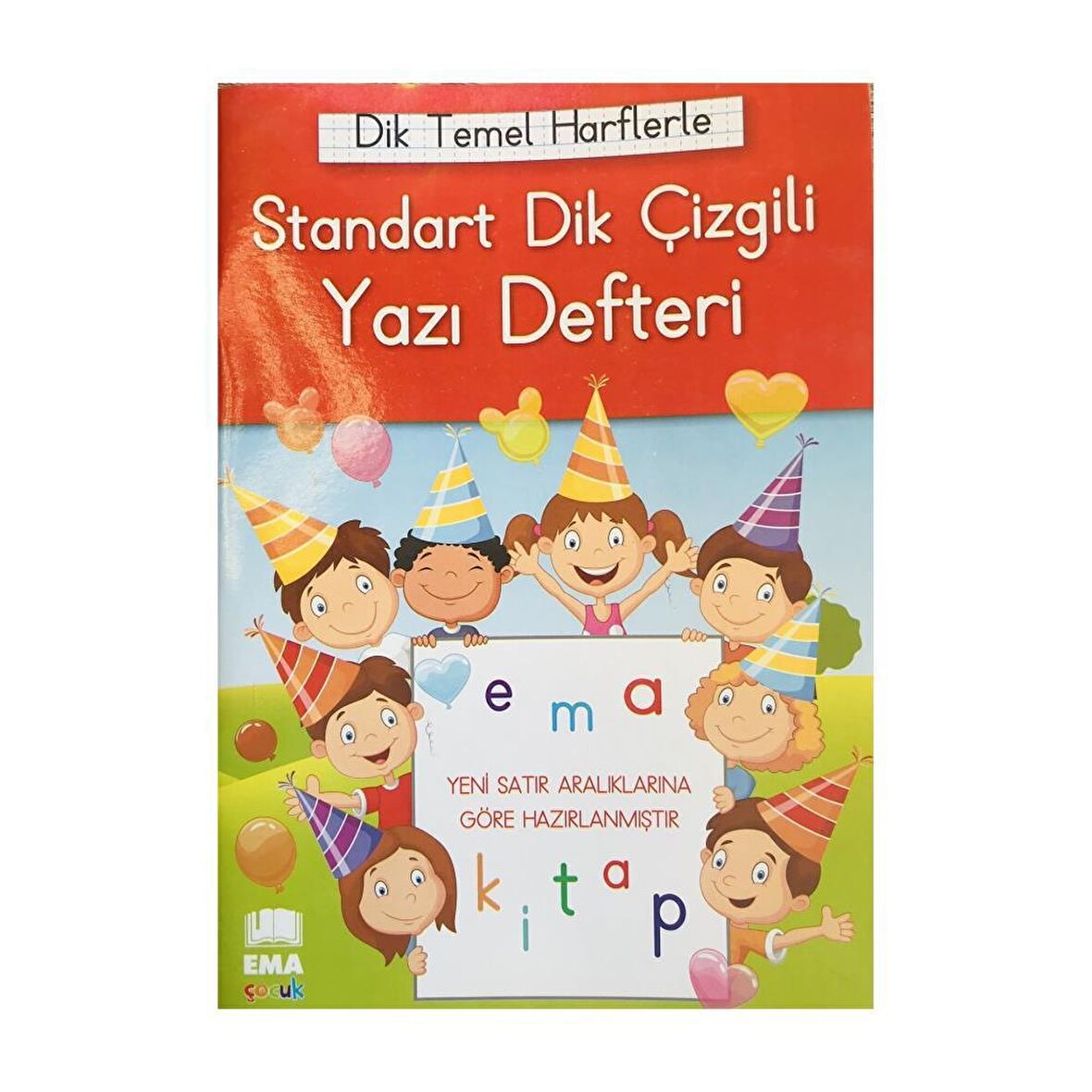 EMA STANDART DİK ÇİZGİLİ YAZI DEFTERİ TEMEL HARFLE