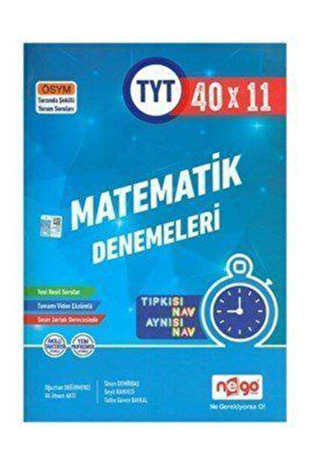 TYT Matematik Tamamı Video Çözümlü 40x11 Branş Deneme