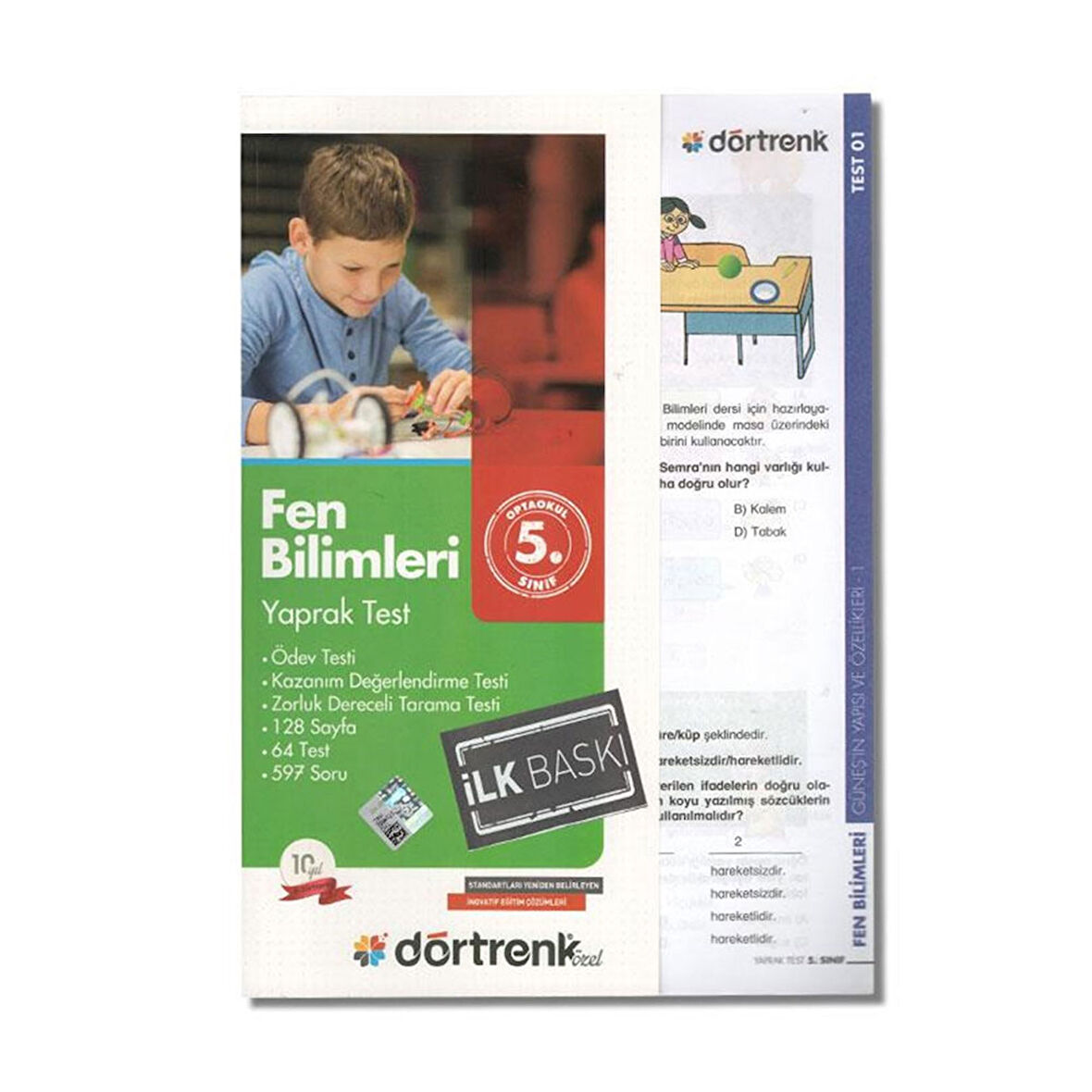 5 Sınıf Fen Ve Teknoloji Yaprak Test Dörtrenk Yay