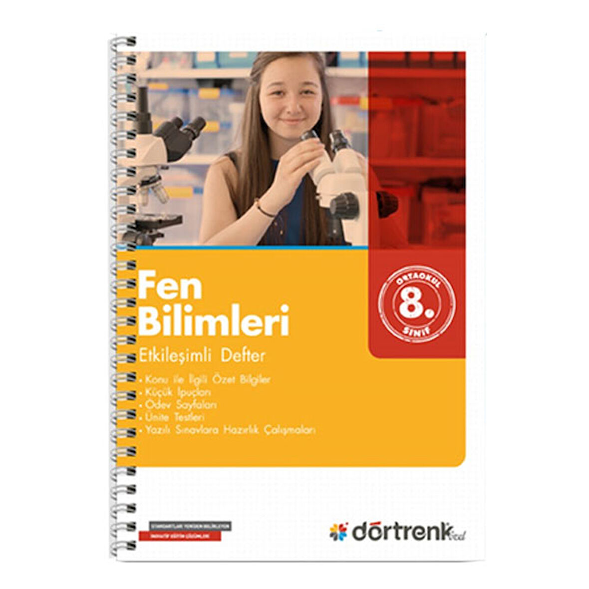 8 Sınıf Fen Bilimleri Etkileşimli Defter Dörtrenk Yay
