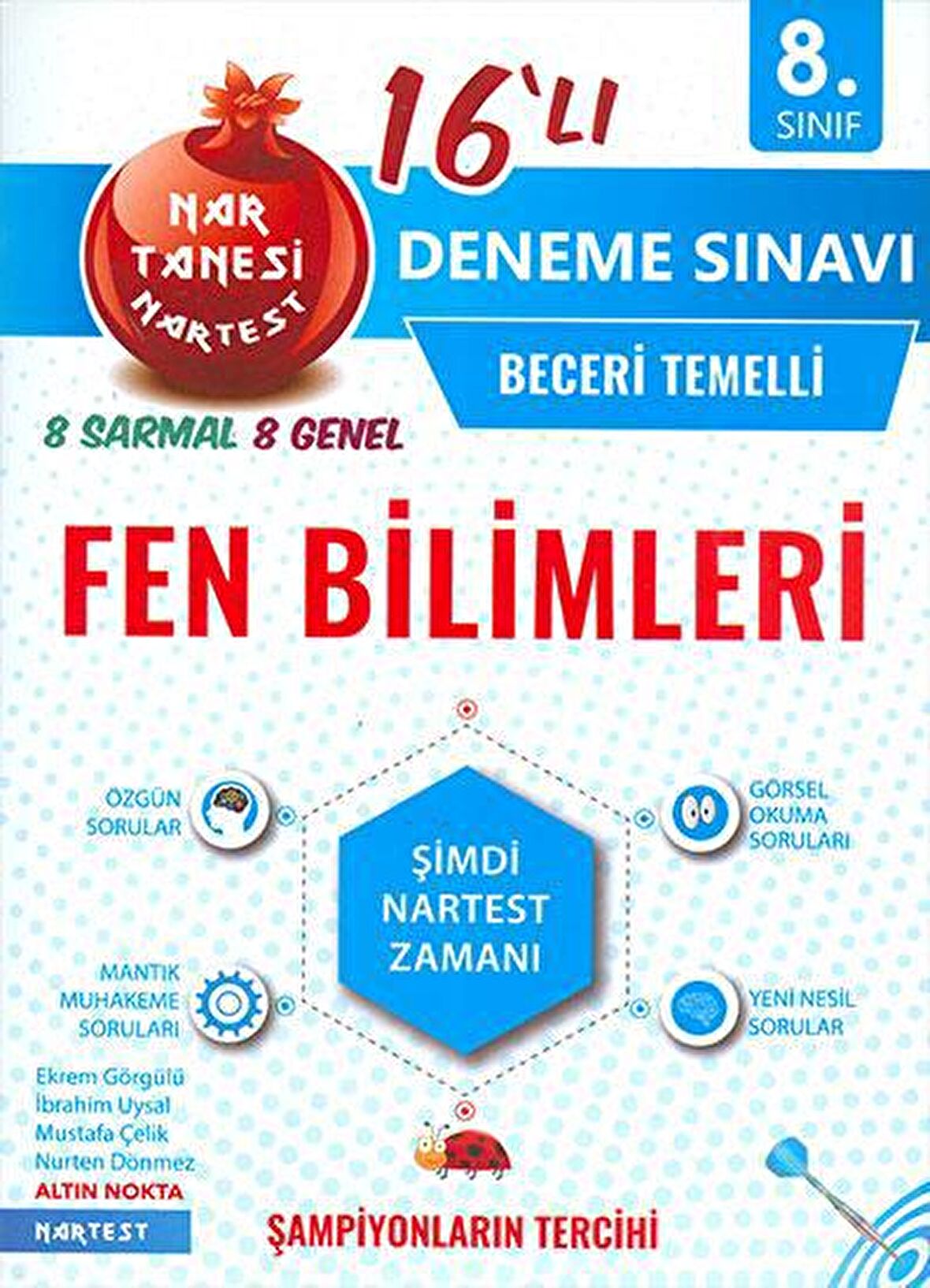 8. Sınıf Fen Bilimleri Nar Tanesi 16 lı Deneme Sınavı