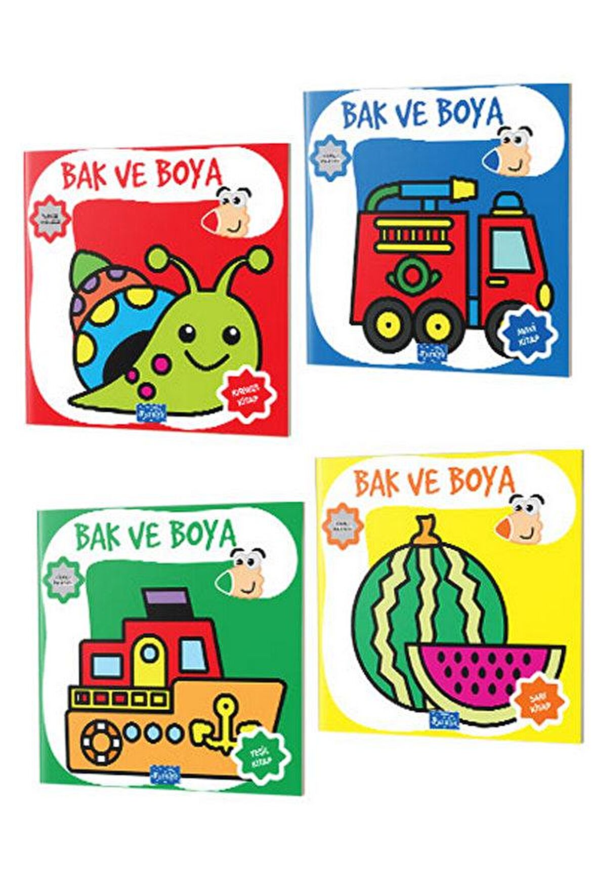 Bak ve Boya Seti 4 Kitap - Parıltı Yayınları