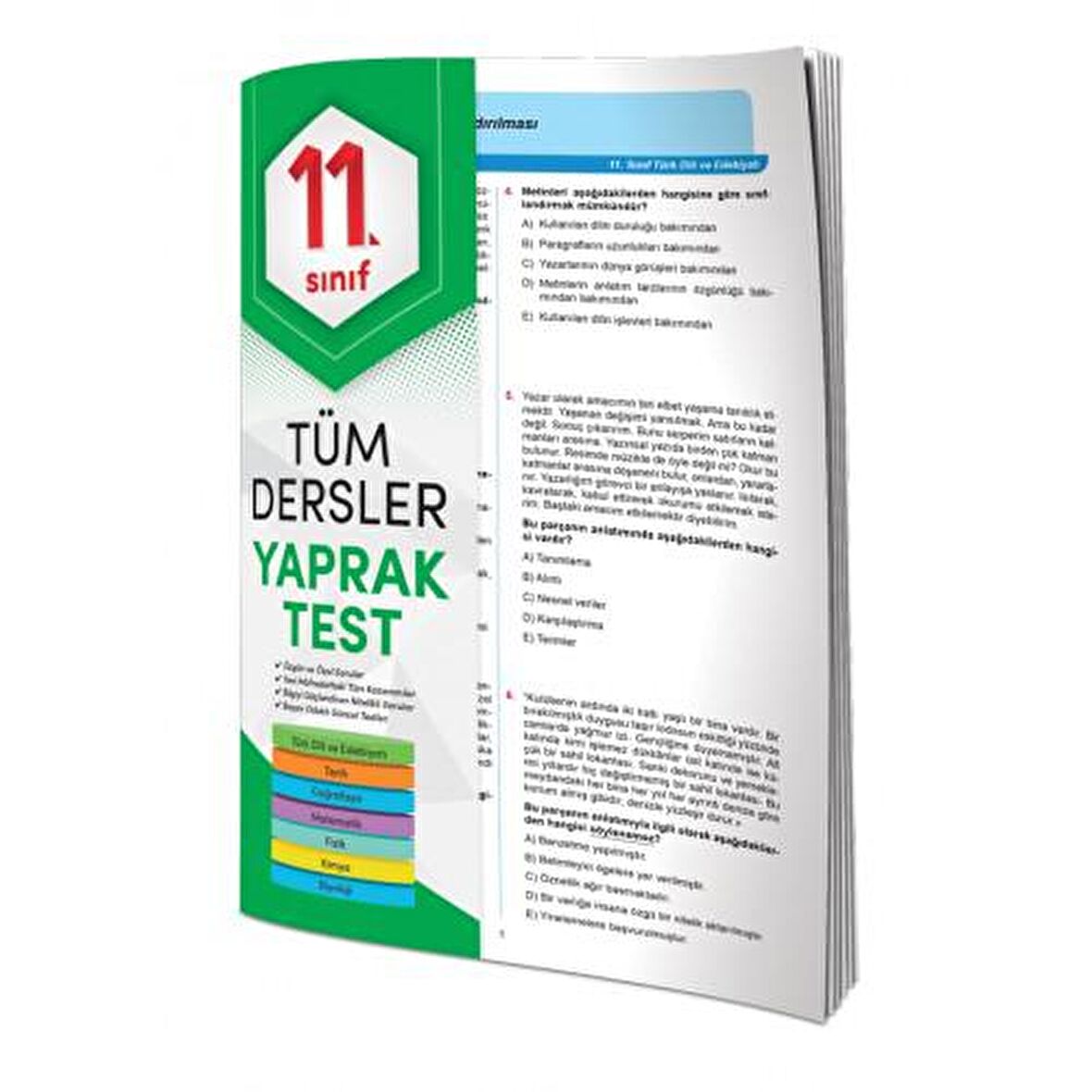 ELEMENT 11.SINIF TÜM DERSLER YAPRAK TEST