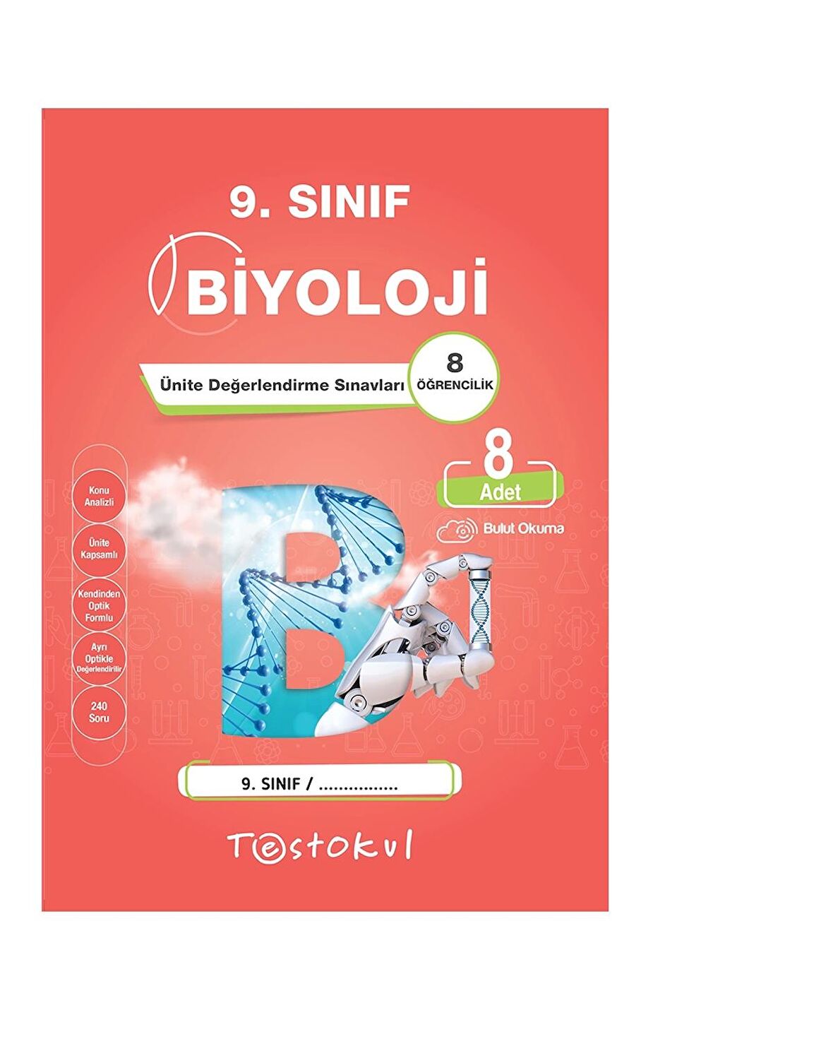 Test Okul Yayınları 9. Sınıf Biyoloji Ünite Değerlendirme Sınavı 8 Li
