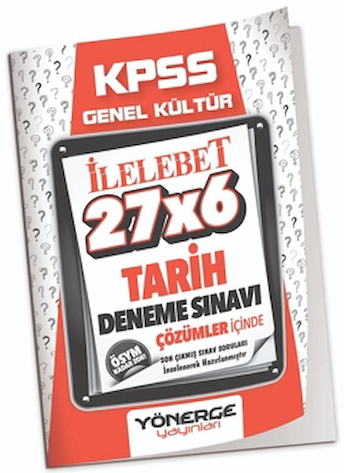 KPSS Tarih İLELEBET 27x6 Deneme Çözümlü