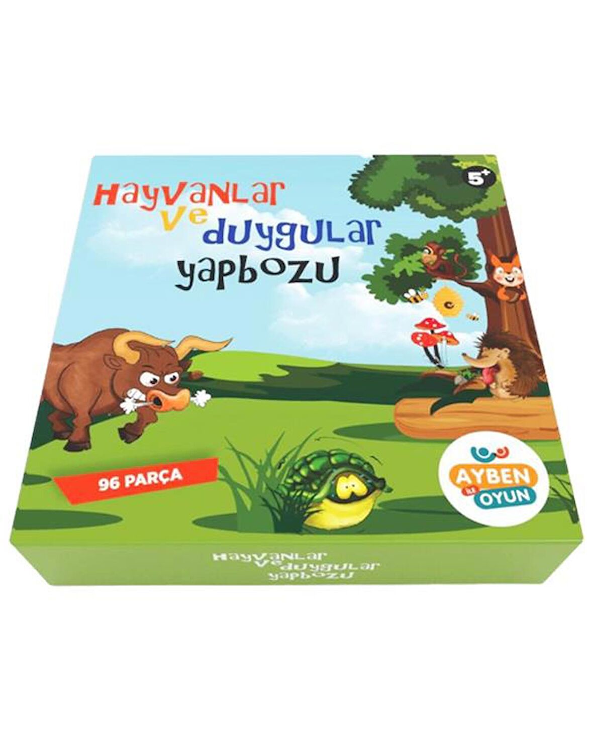 Aybino Hayvanlar ve Duygular 96 Parça Eğitici Puzzle