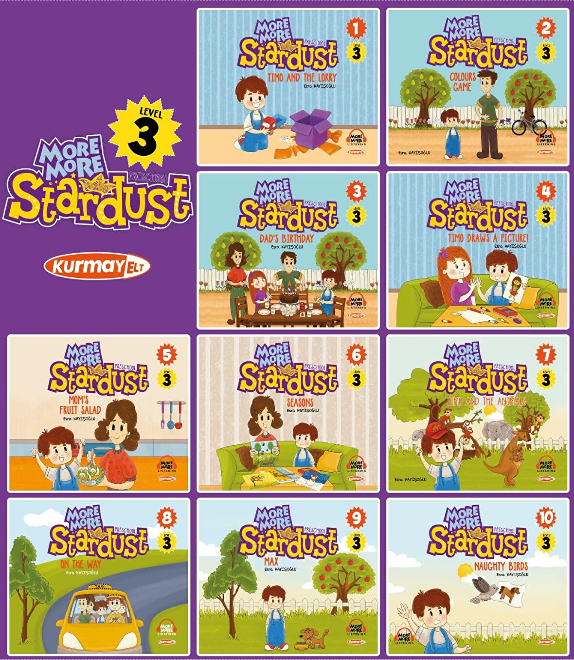 More & More English Level 3 Preschool Stardust 5-6 Yaş Hikaye Seti (10 Kitap