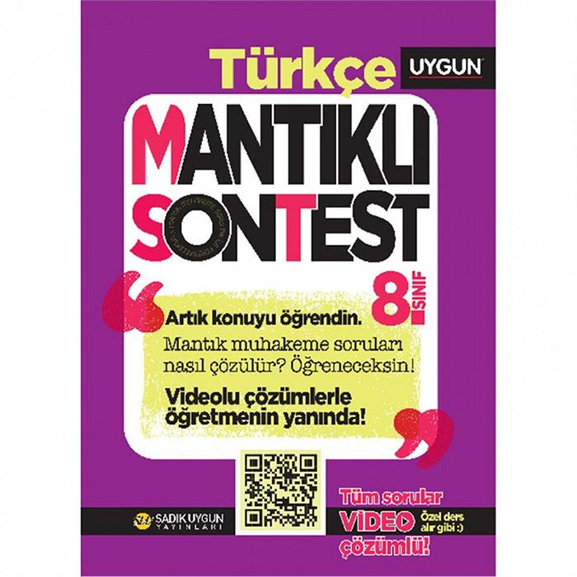 Sadık Uygun 8.Sınıf Mantıklı Son Test Türkçe Soru Bankası