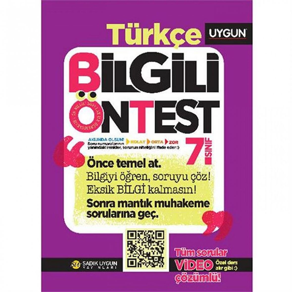 7. Sınıf Bilgili Ön Test Türkçe