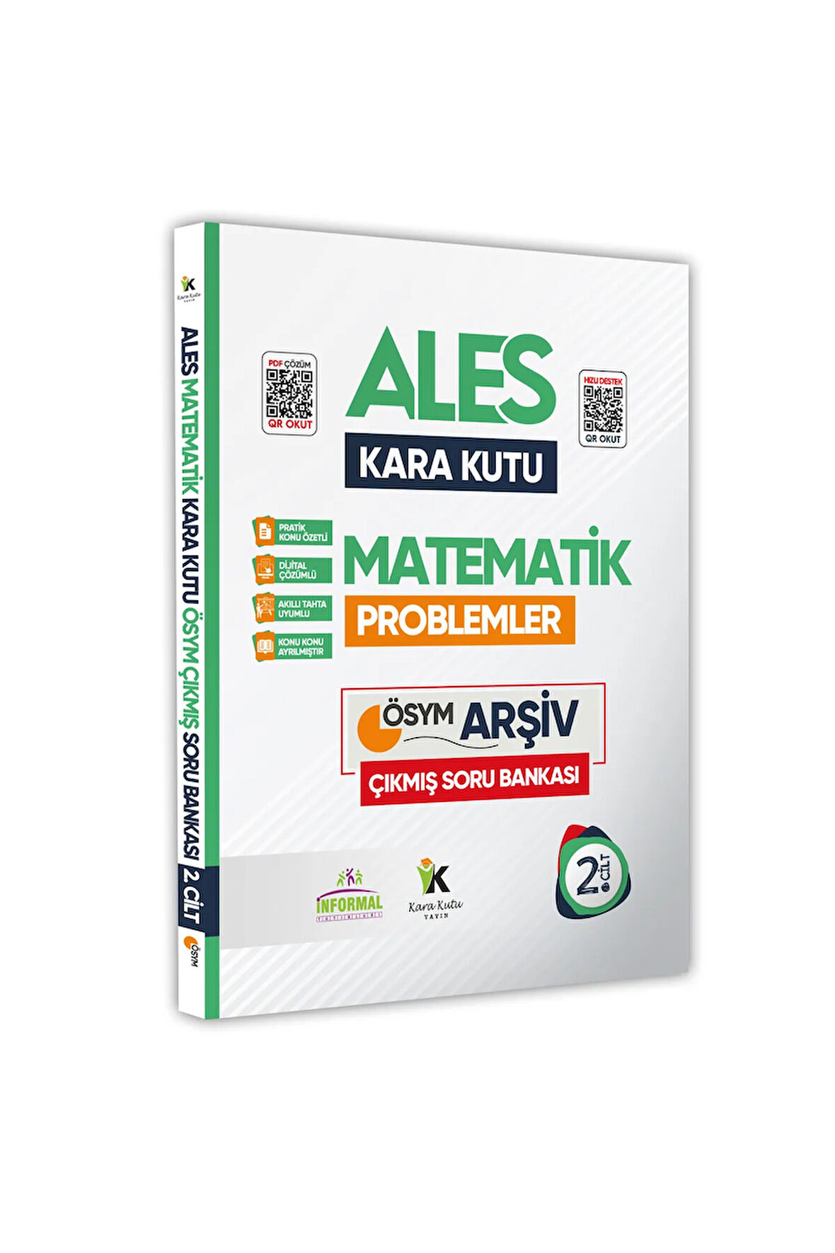 Ales Matematiğin Kara Kutusu 2.cilt Problem Konu Özetli Tamamı Çözümlü Soru Bankası
