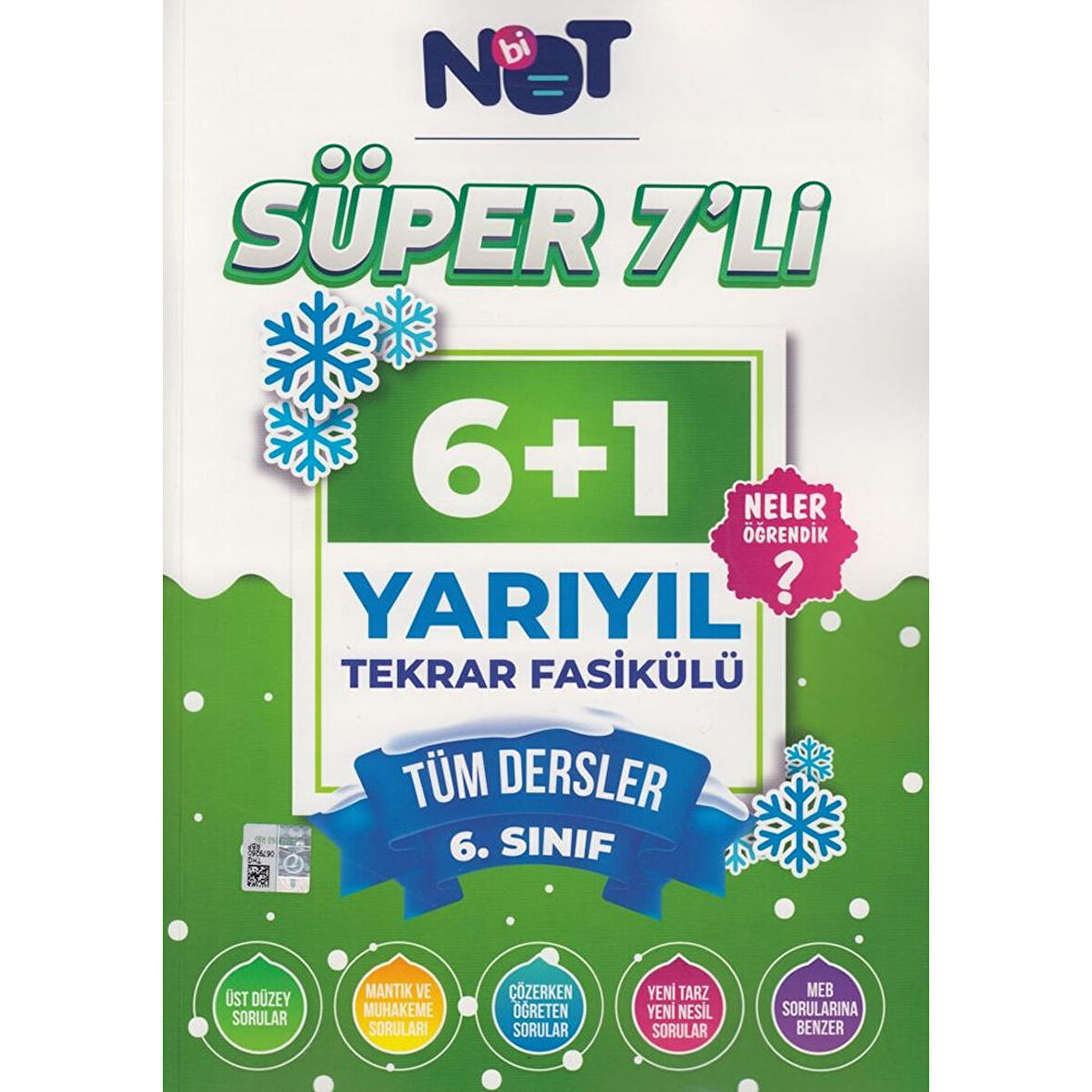 Bi Not Yayınları 6. Sınıf Tüm Dersler Yarıyıl Süper 7 Tekrar Fasikülü