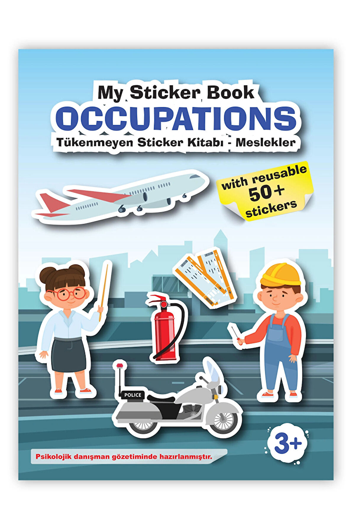 MY STİCKER BOOK '' OCCUPATİONS'' , TÜKENMEYEN STİCKER KİTABI MESLEKLER