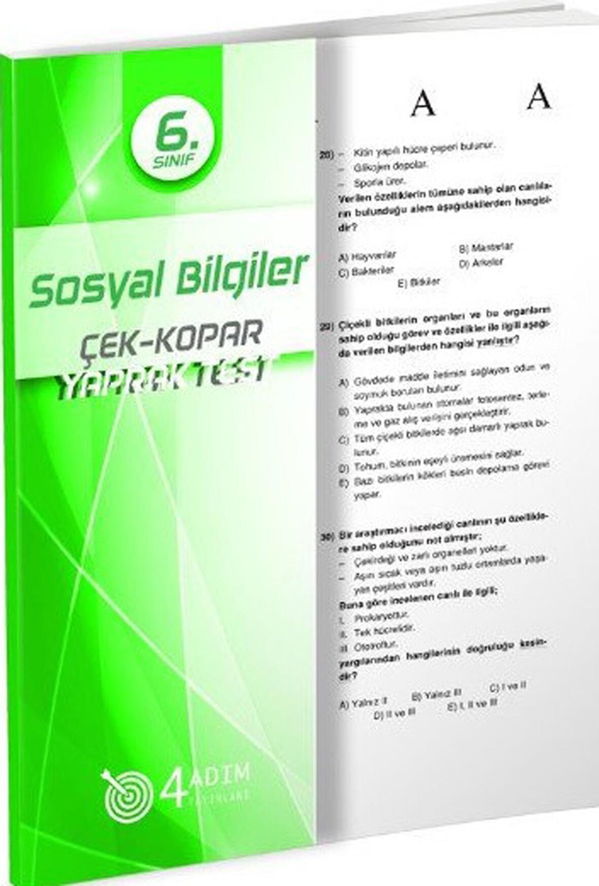 6. Sınıf Sosyal Bilgiler Yaprak Test