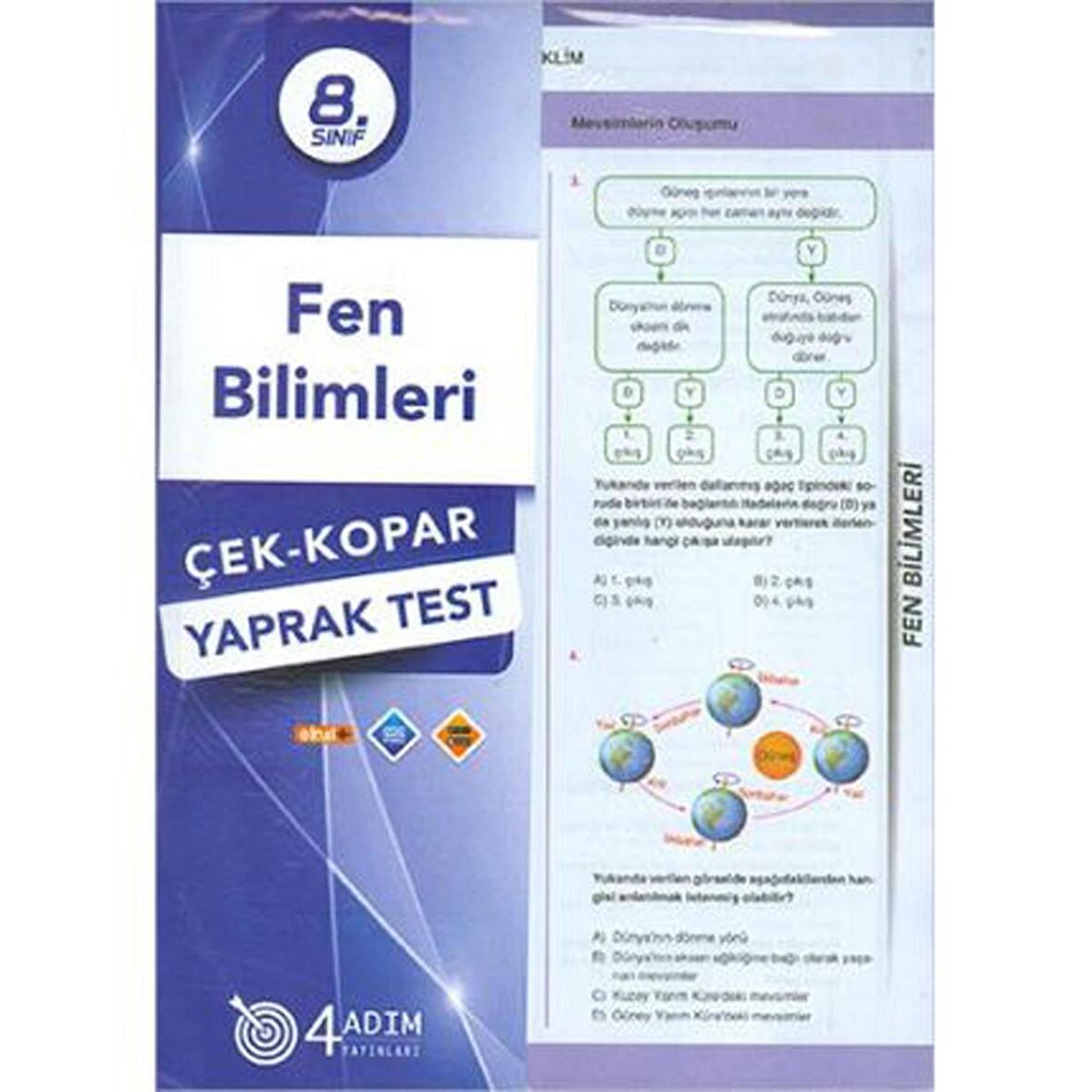 8. Sınıf Fen Bilimleri Çek-Kopar Yaprak Test