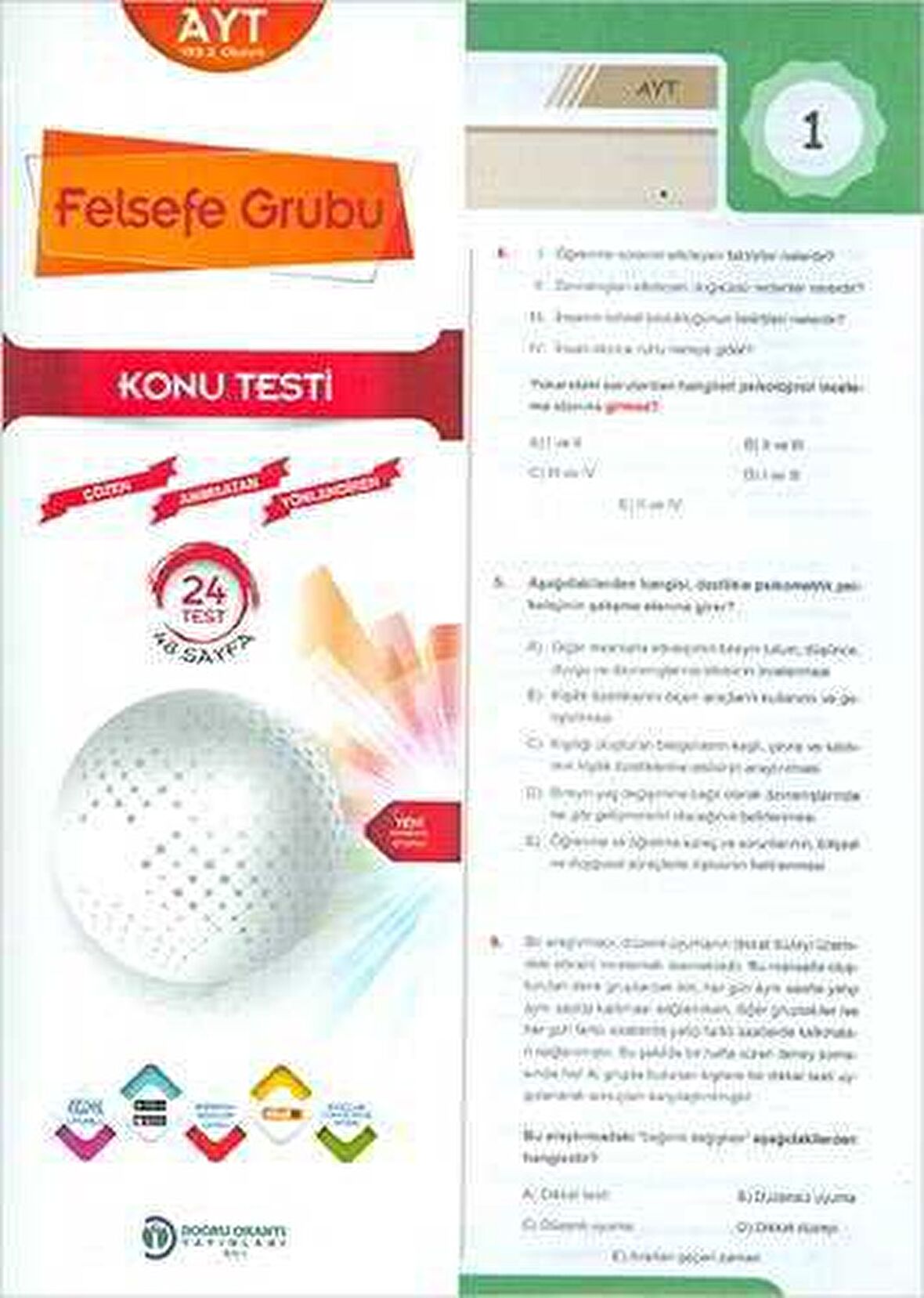 AYT Felsefe Grubu Yaprak Test