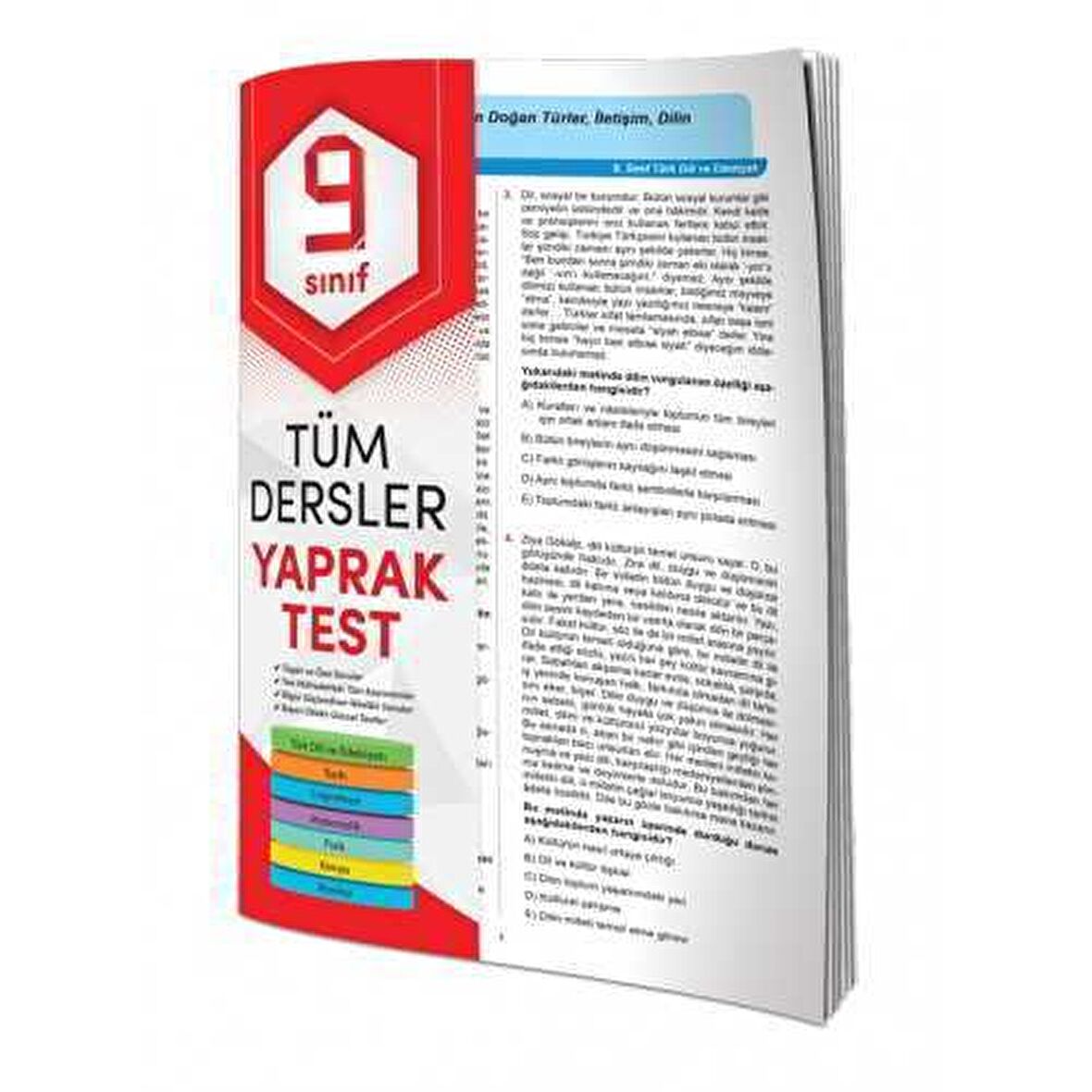 9. Sınıf Tüm Dersler Yaprak Test