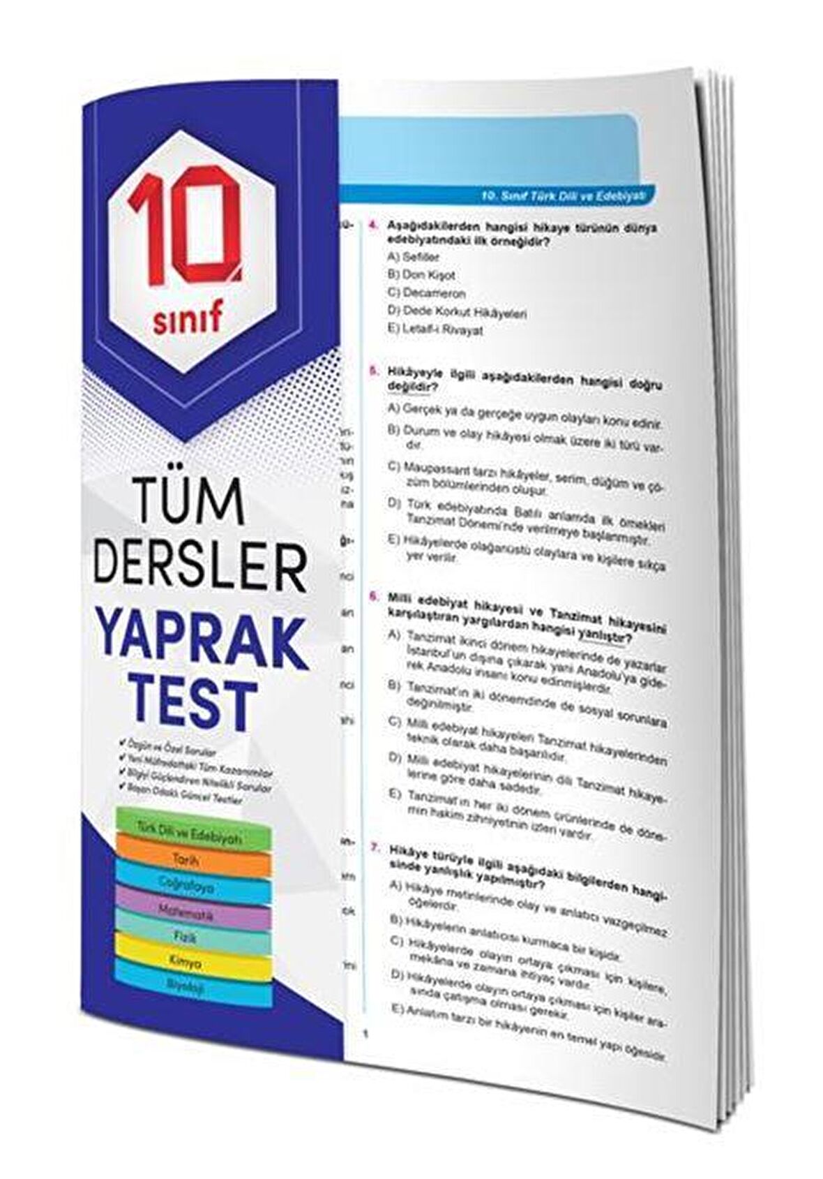 10. Sınıf Tüm Dersler Yaprak Test